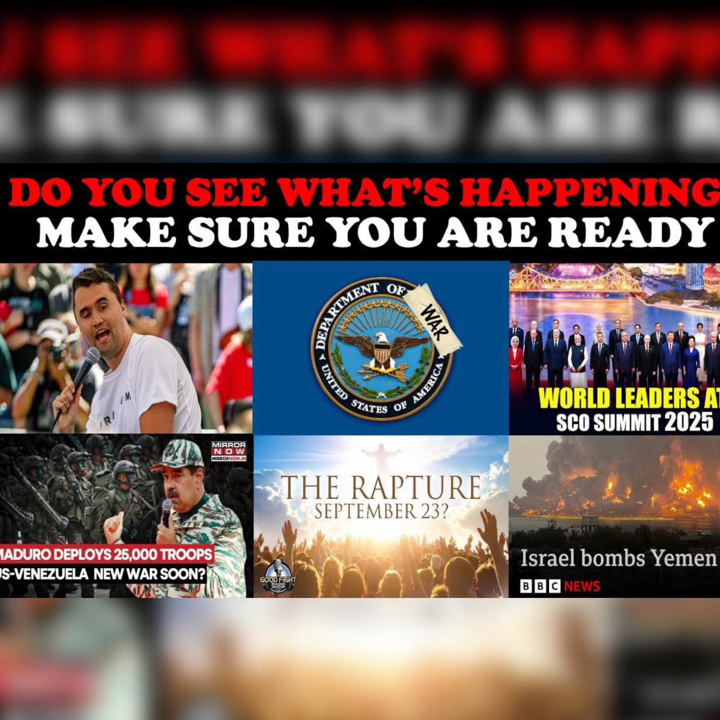 DO YOU SEE WHAT'S HAPPENING? MAKE SURE YOU ARE READY!