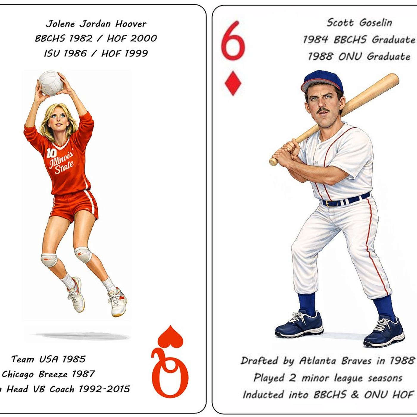 Bourbonnais man working on playing card deck featuring local pro athletes episode artwork