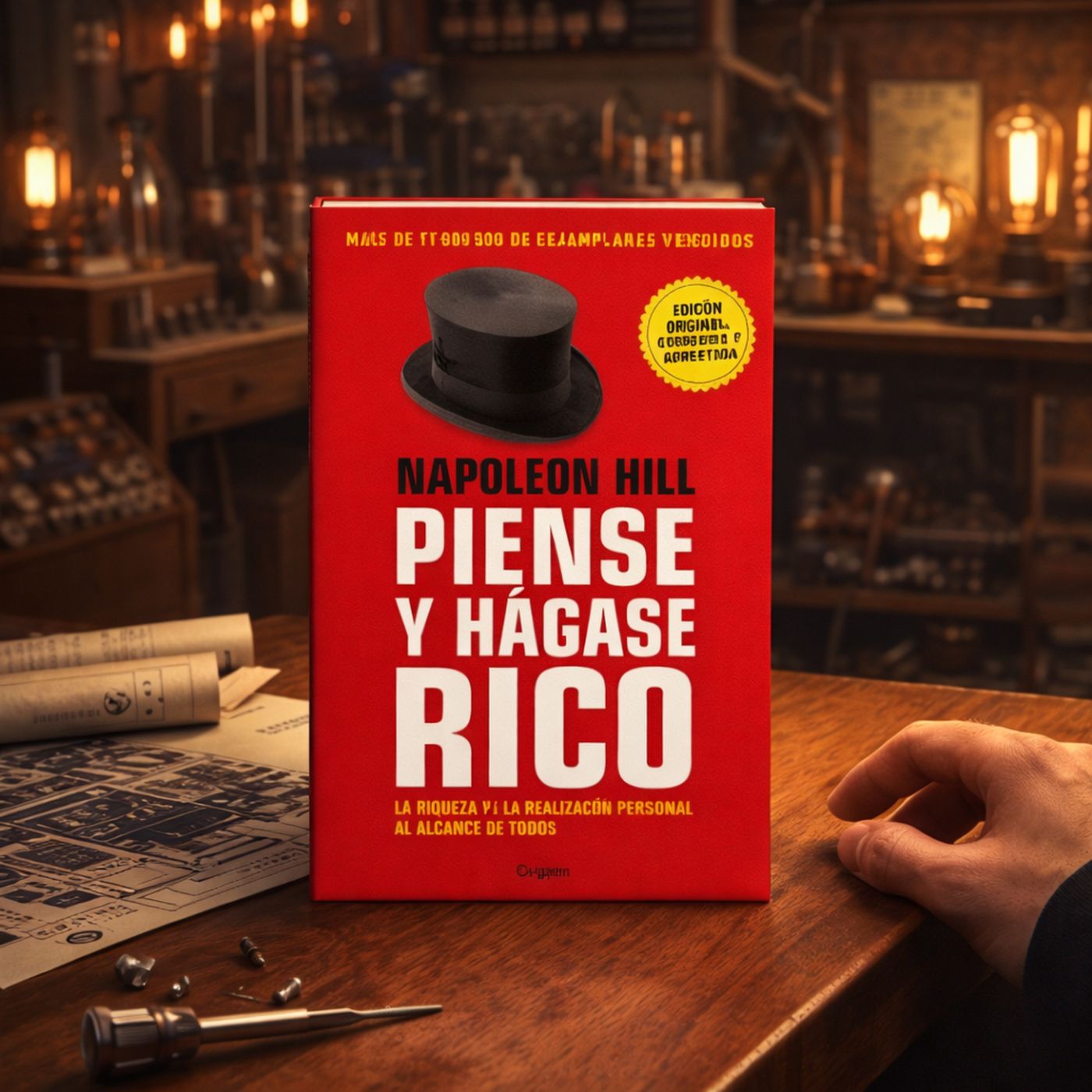 De fondo un libro