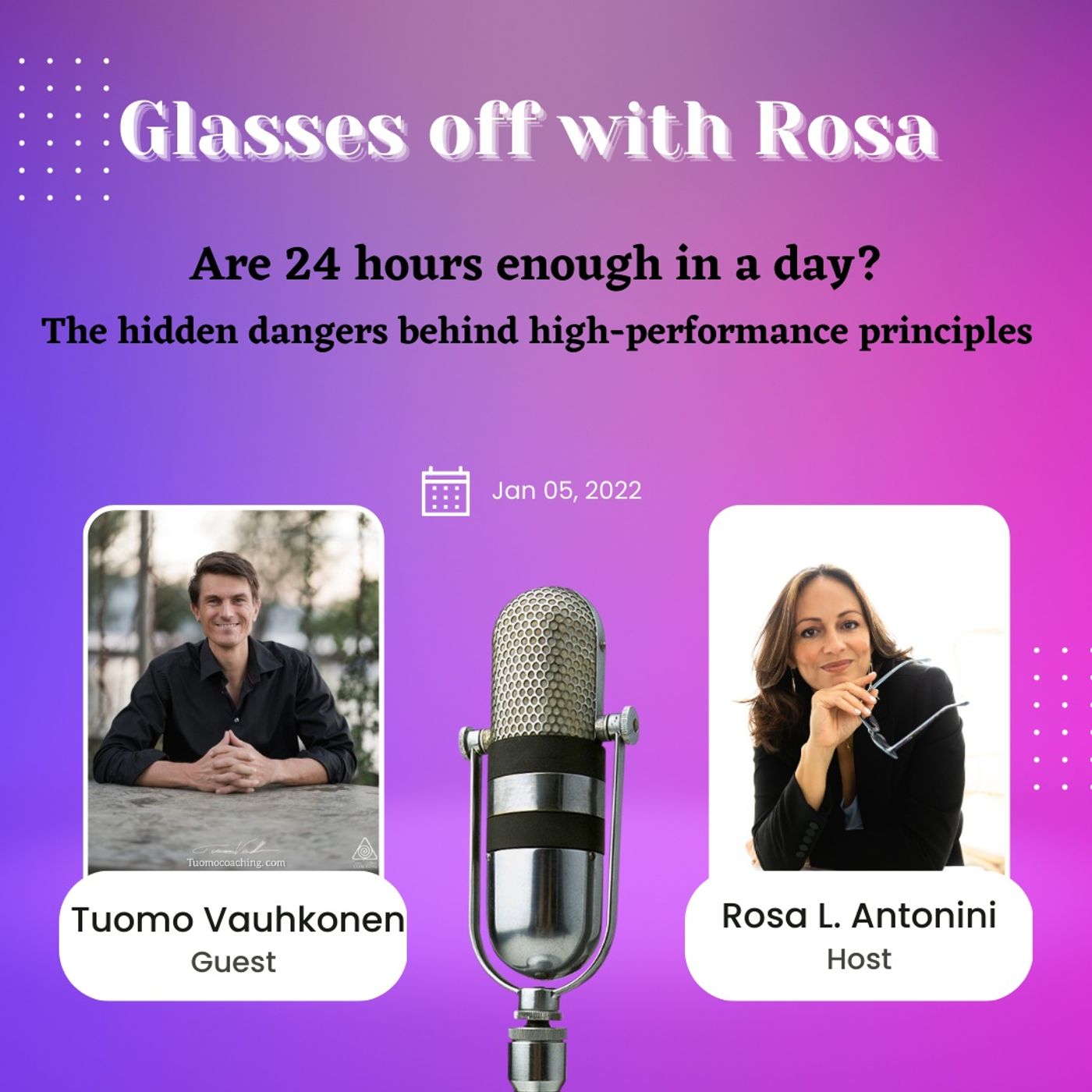 Glasses off with Rosa