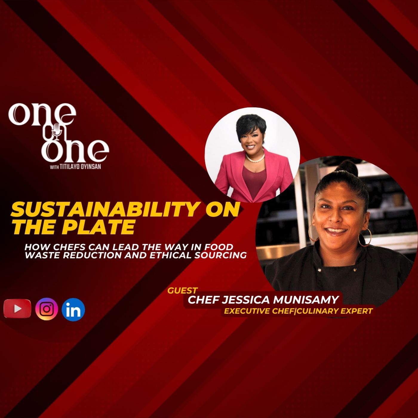 Sustainability On The Plate: Food Waste Reduction And Ethical Sourcing //One on One With Chef Jessica Munisamy Sustainability On The Plate: Food Waste Reduction And Ethical Sourcing //One on One With Chef Jessica Munisamy