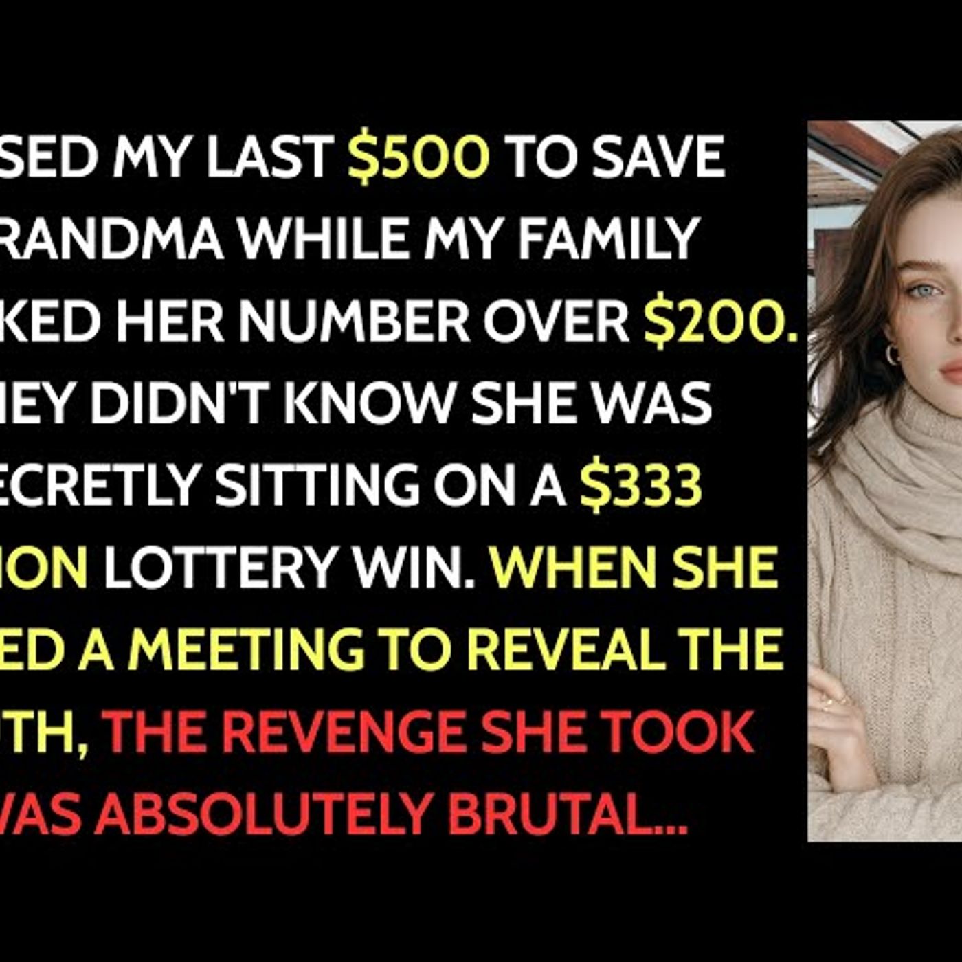 I Used My Last $500, She Won $333M Lottery & Tested Us.