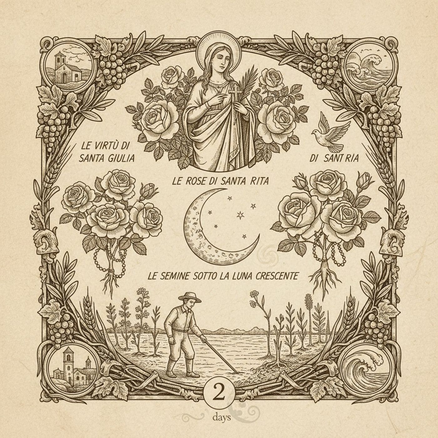 L'Almanacco di Trani Italia News: Le Virtù di Santa Giulia, le Rose di Santa Rita e le Semine Sotto la Luna Crescente episode artwork