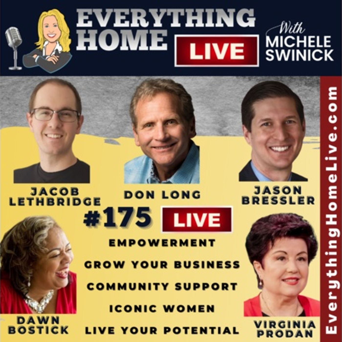 175 LIVE: Empowerment, Grow Your Biz, Community Support, Iconic Women, Potential episode artwork