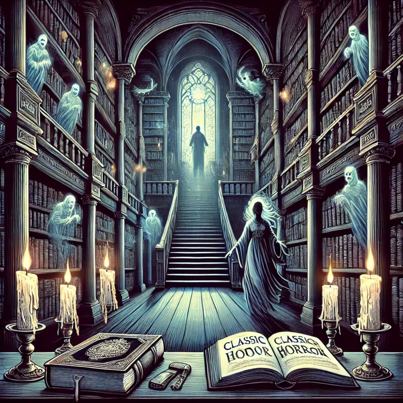 Classic Horror Book Collection Artwork