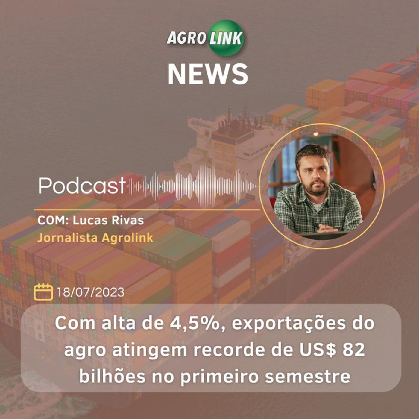 SP: agro exporta US$ 12,6 bilhões no 1º semestre episode artwork
