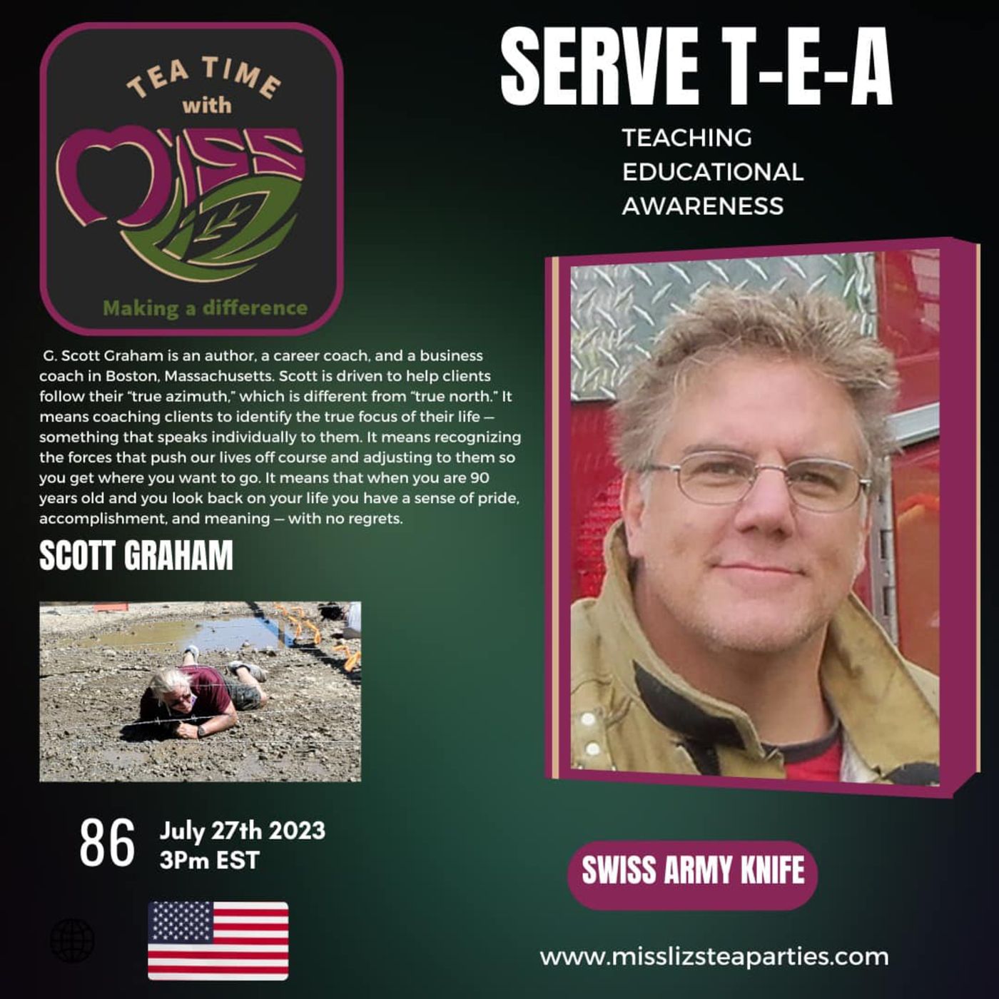 Teatime with Miss Liz T-E-A Open Discussion with G. Scott Graham episode artwork