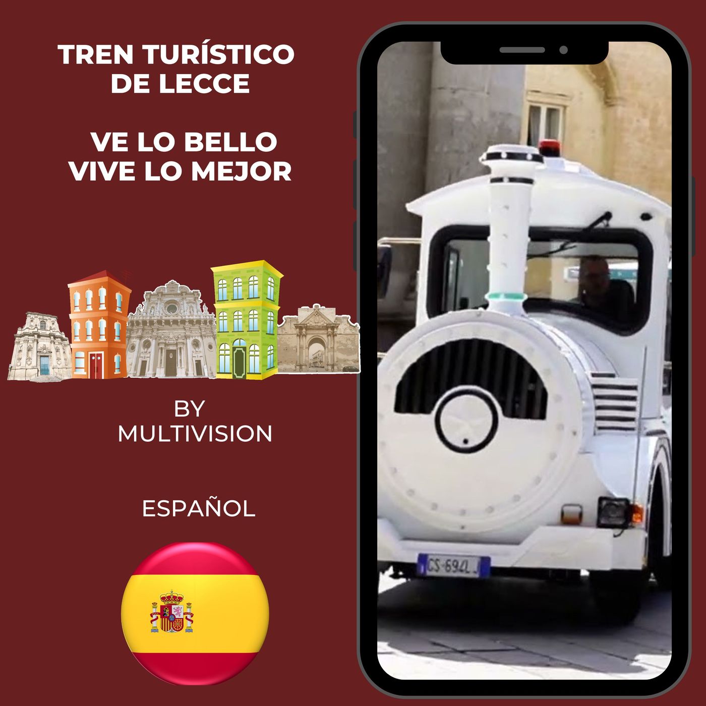 Tren turístico  de Lecce