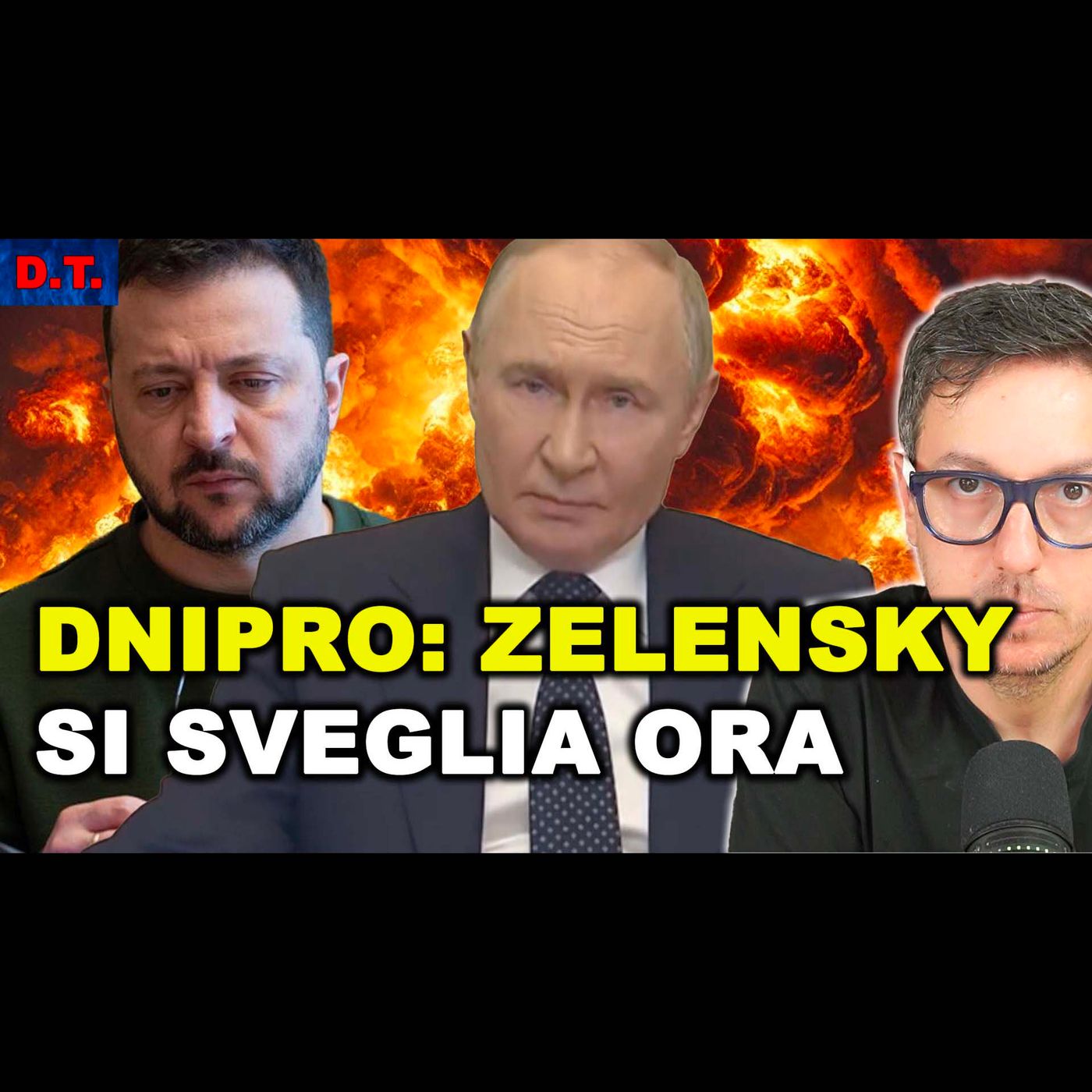 ZELENSKY SI ACCORGE SOLO ORA CHE I RUSSI SONO NEL DNIPRO