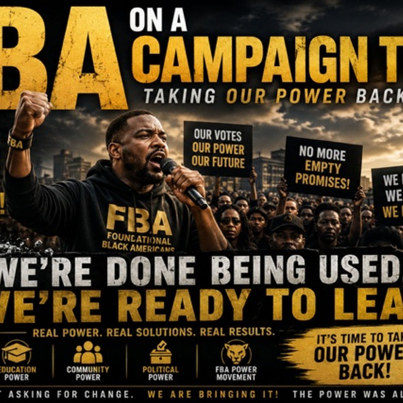 FBA 'PULL UP' POLITICAL CAMPAIGNE BEHIND THE DEMOCRATS CAMPAIGN TRAIL! episode artwork