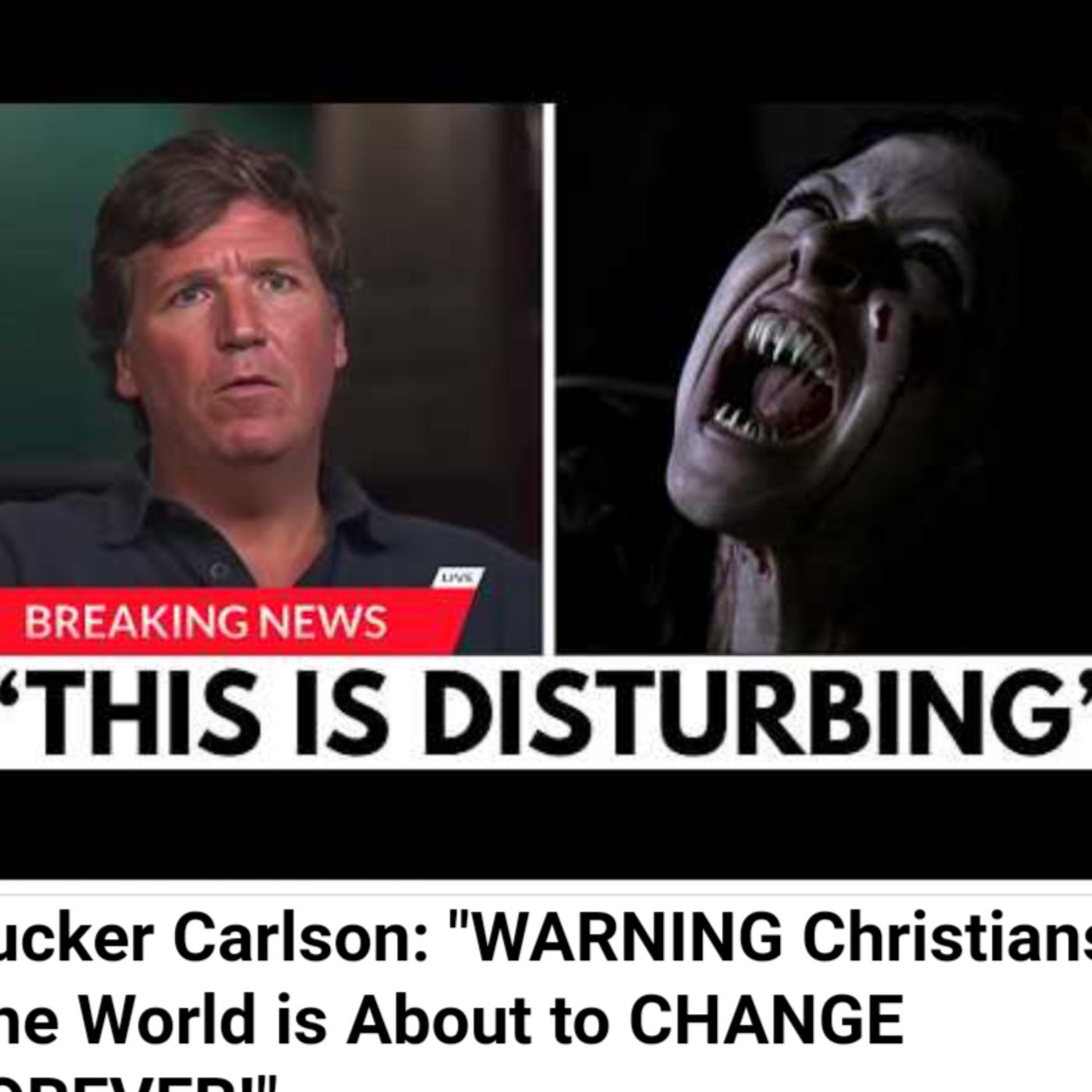 Tucker Carlson: "WARNING Christians! The World is About to CHANGE FOREVER!" episode artwork