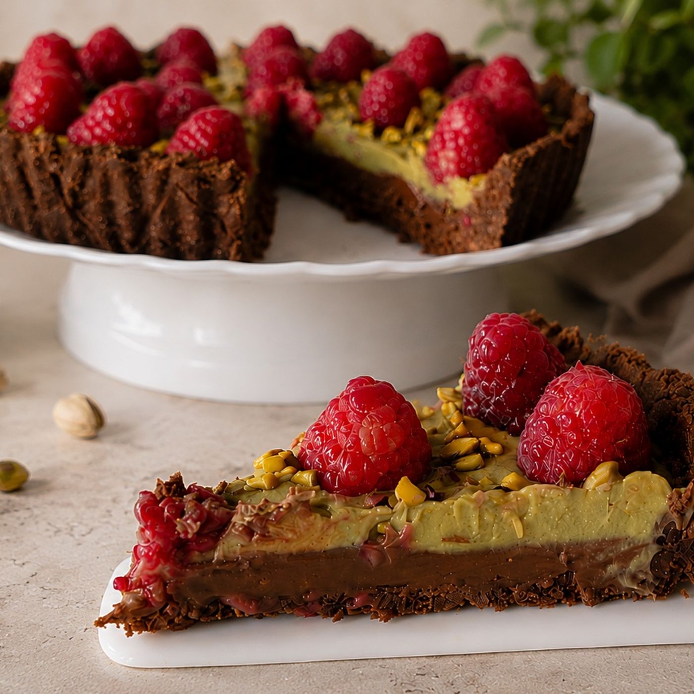 CROSTATA DOLCE SENZA FORNO pistacchio lamponi e caramello episode artwork