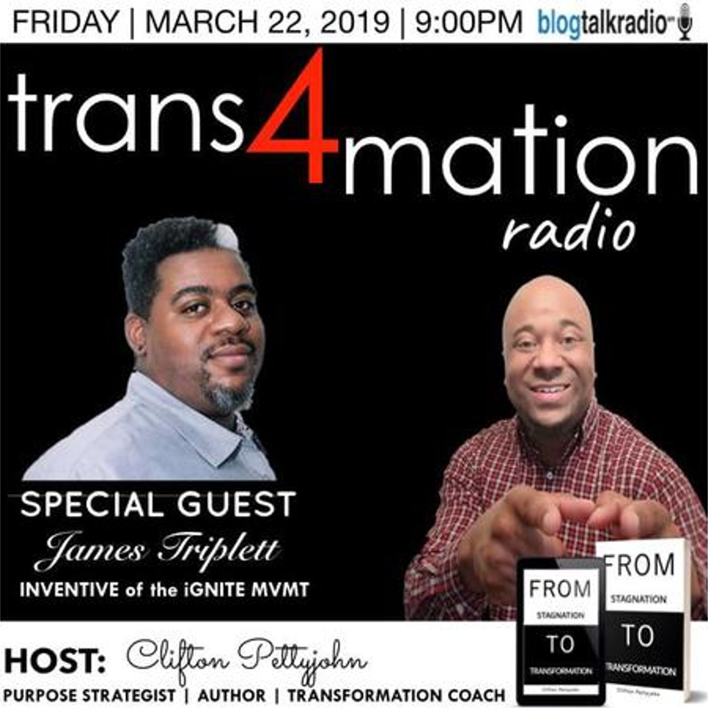 S1 E1: James Triplett sits down with Clifton Pettyjohn on TRANS4MATION RADIO episode artwork
