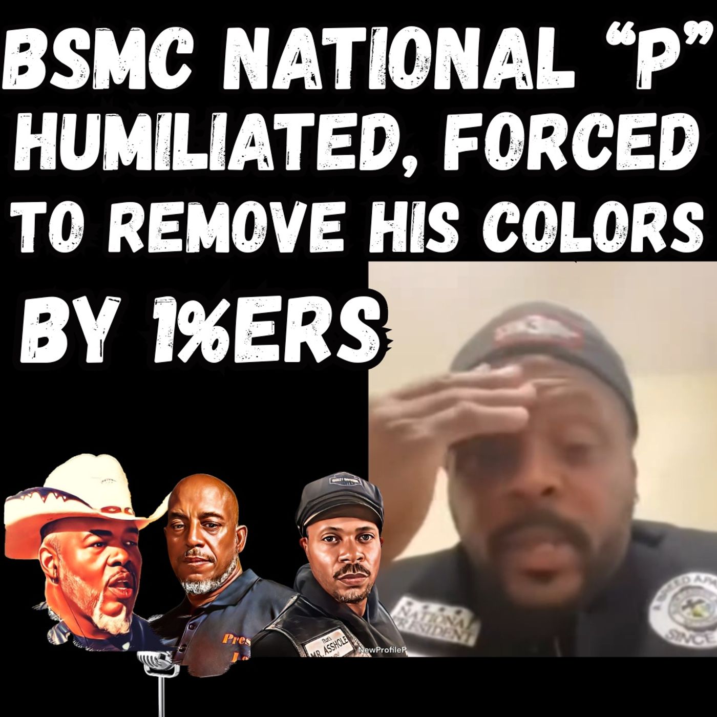 BSMC National P Humiliated Forced to Remove His Colors by Outlaws