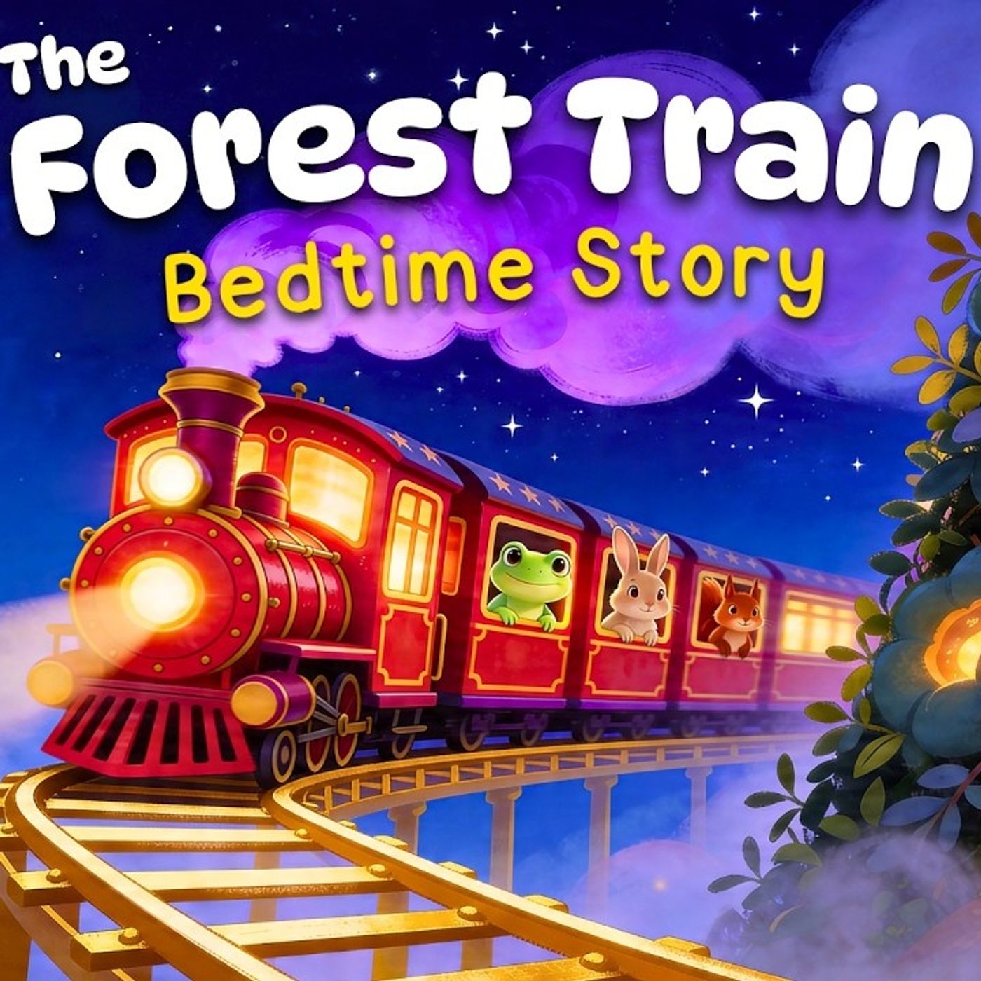All Aboard The Forest Train   Cozy Bedtime Story for Kids episode artwork