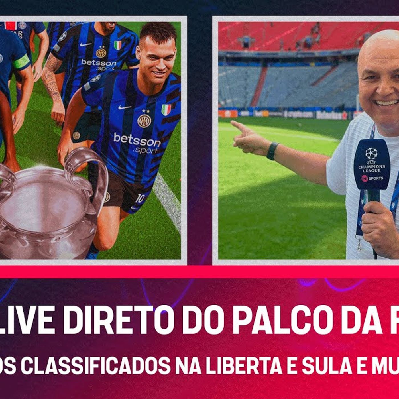 AMANHÃ TEM A FINAL DA CHAMPIONS E JÁ ESTAMOS NO GRAMADO_ OS CLASSIFICADOS NA LIBERTA E SULA_ E MAIS(M4A_128K) episode artwork