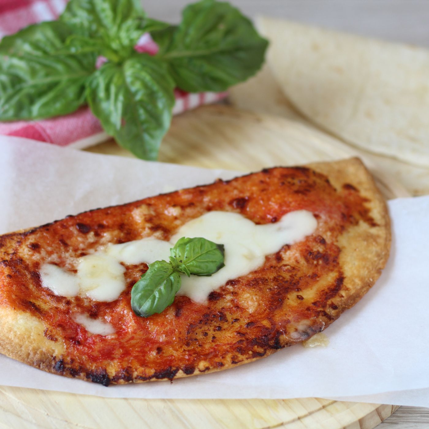 Calzone di piadina in friggitrice ad aria