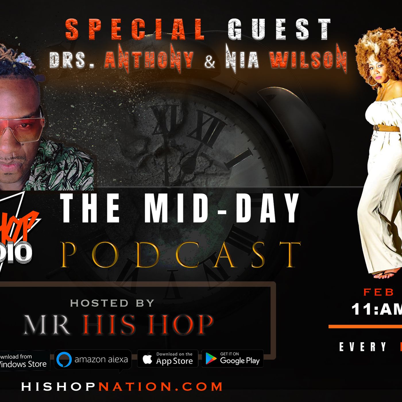 EPISODE 89 - HIS HOP RADIO PODCAST - _Drs. Anthony & Nia Wilson_ episode artwork