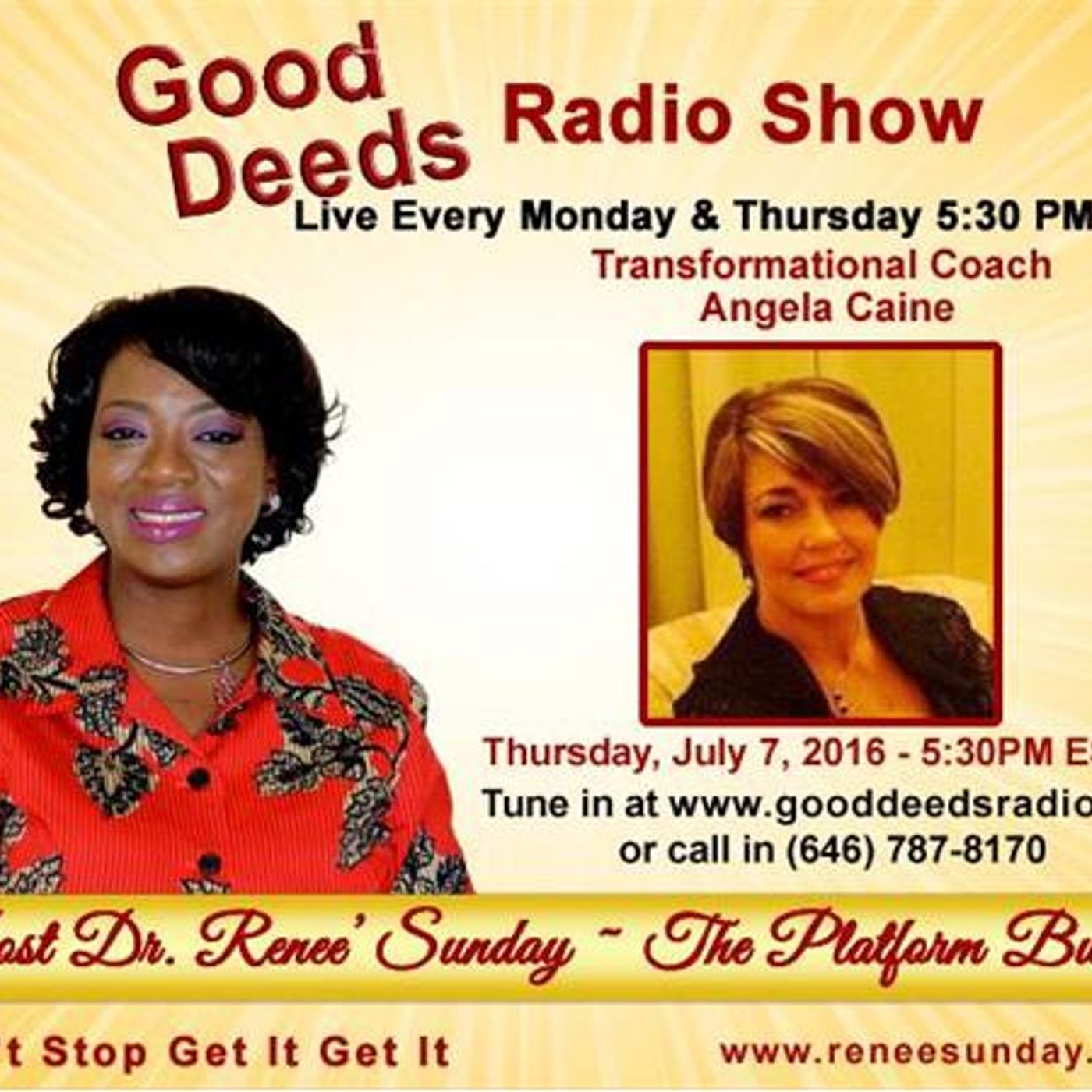 Are you Ready to Be Transformed? Transformation Coach Angela Caine shares on GD episode artwork