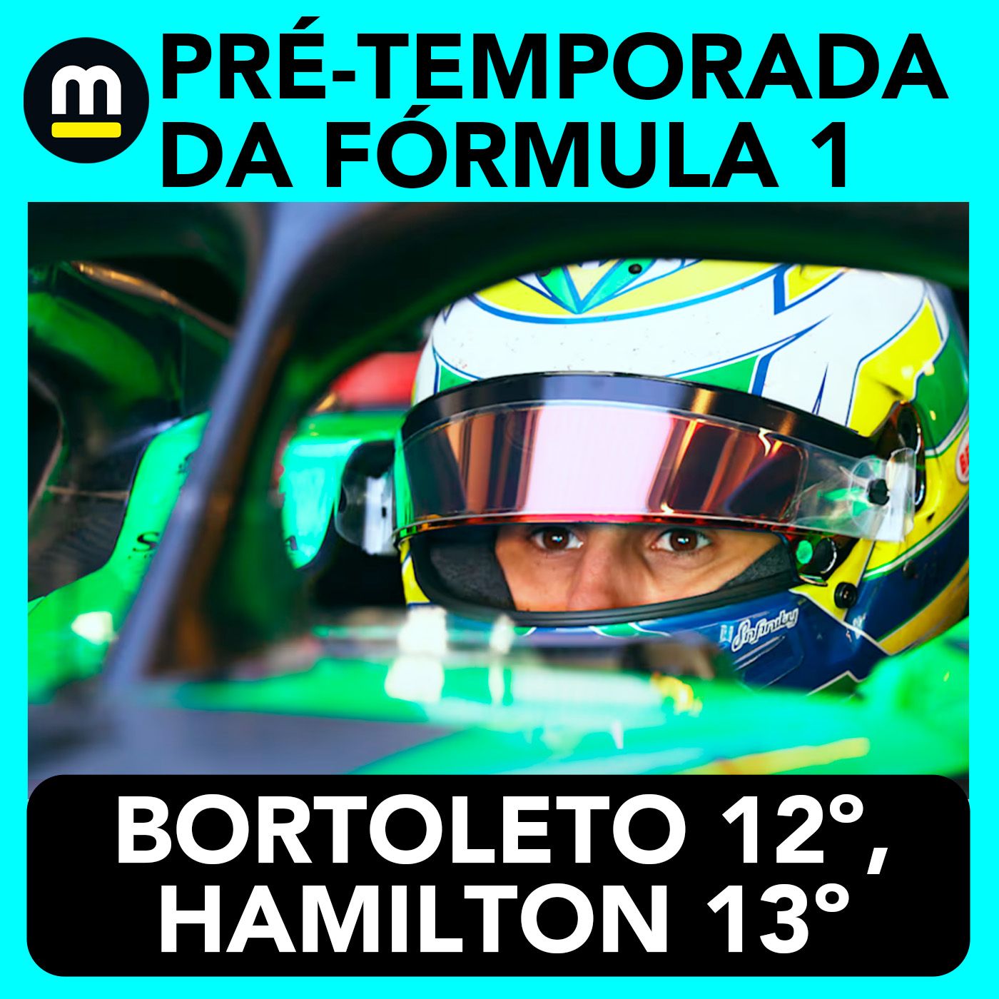 Bortoleto à frente de Hamilton e Norris líder: tudo do 1º dia da pré-temporada