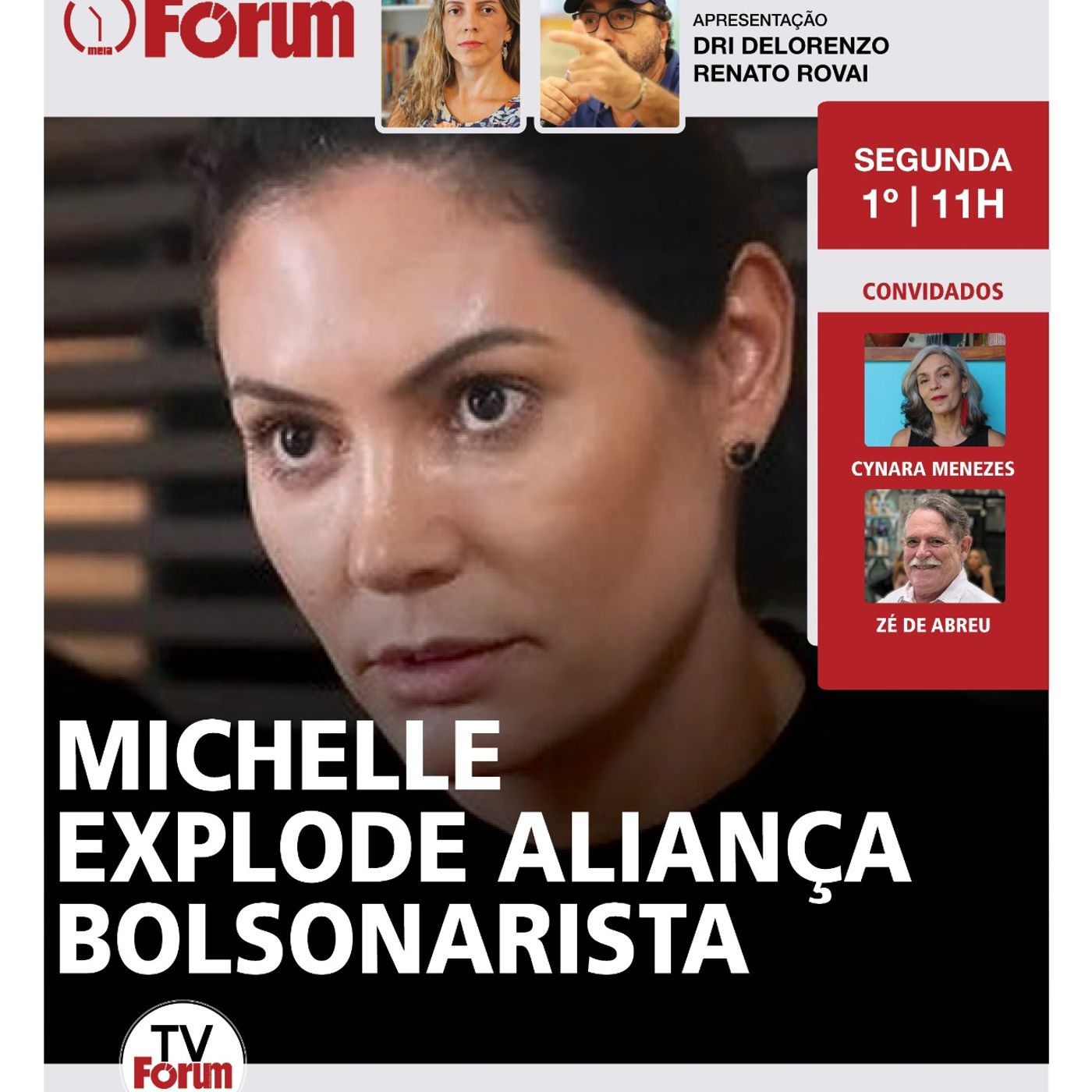 Michelle Bolsonaro: quebra-pau público| Flávio defende cemitério na PF | Alcolumbre: guerra a Lula