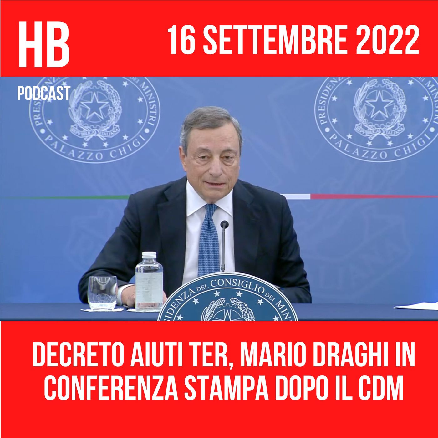 Decreto aiuti Ter, Mario Draghi in conferenza stampa dopo il CdM