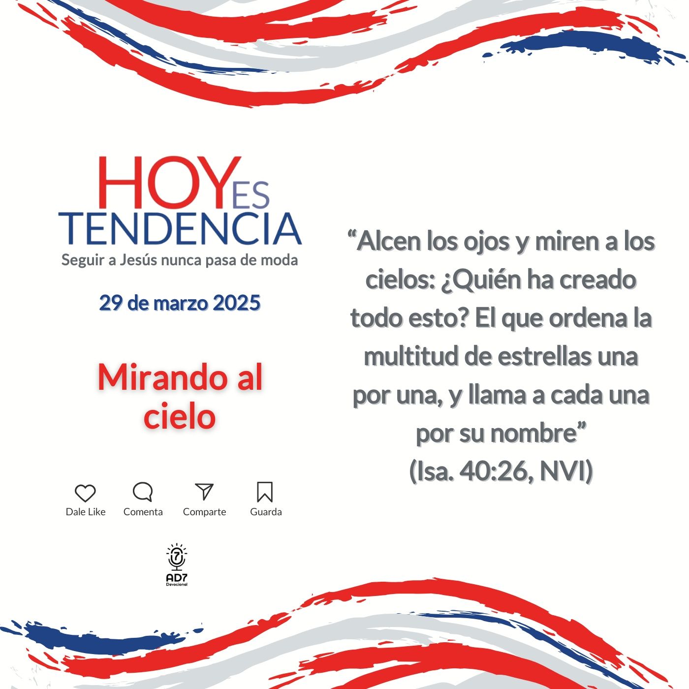 Mirando al cielo ~ Devocional de Jóvenes ~ 29 de marzo 2025