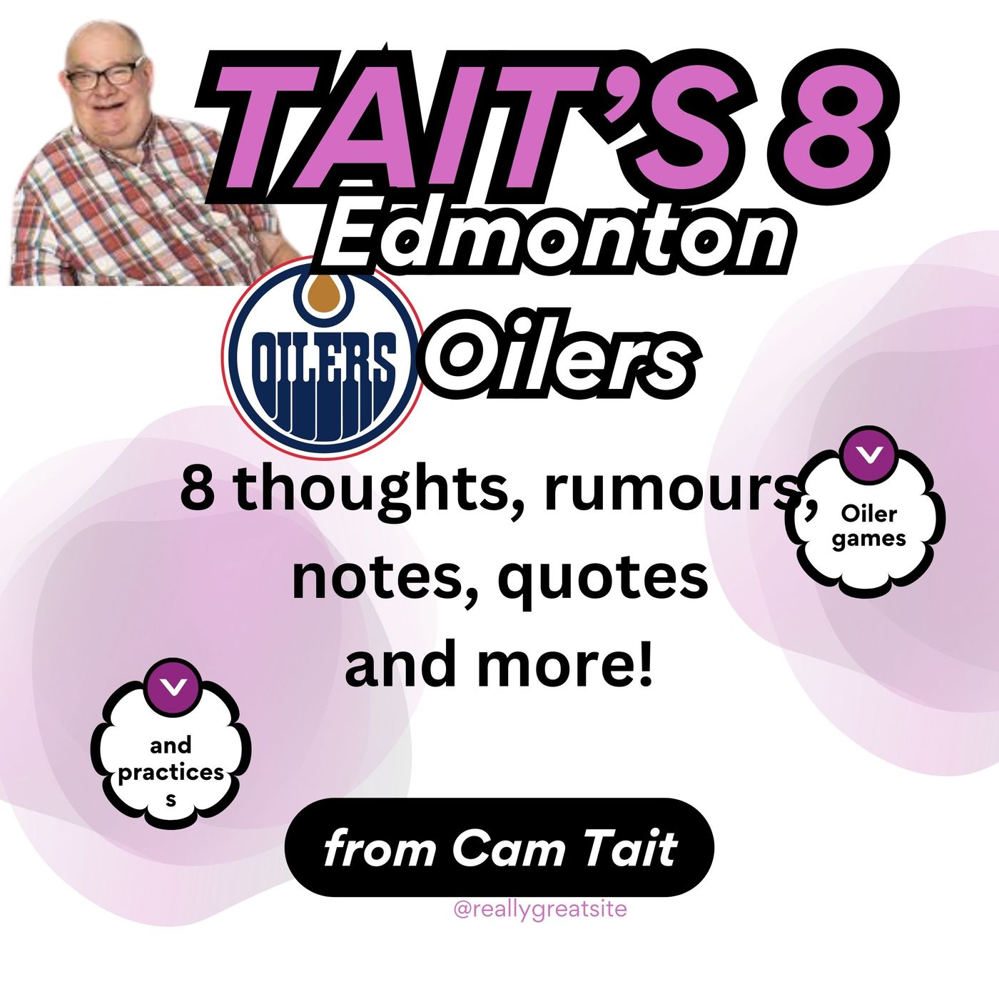 Tait's 8... with the Edmonton Oilers