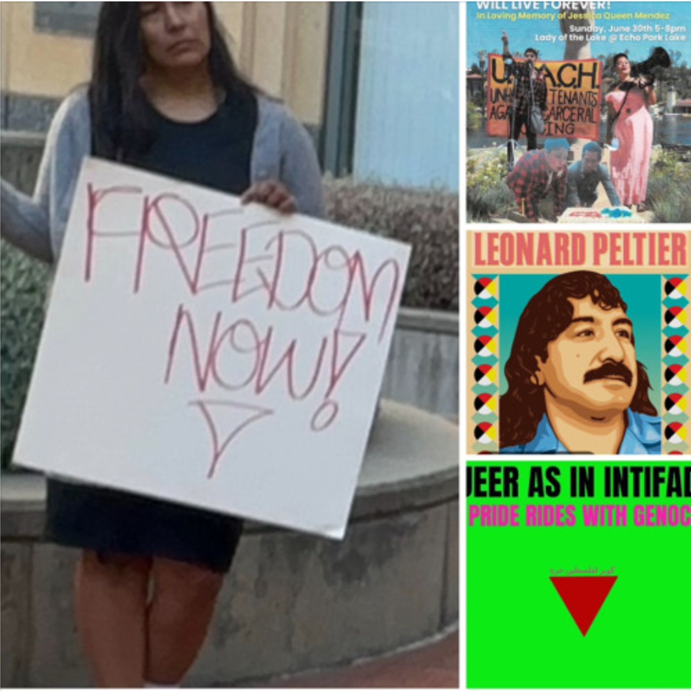 PoPeoplesRadio: CorpRape Pride/Hunger Strikers Trial/Leonard Peltier & Queen episode artwork