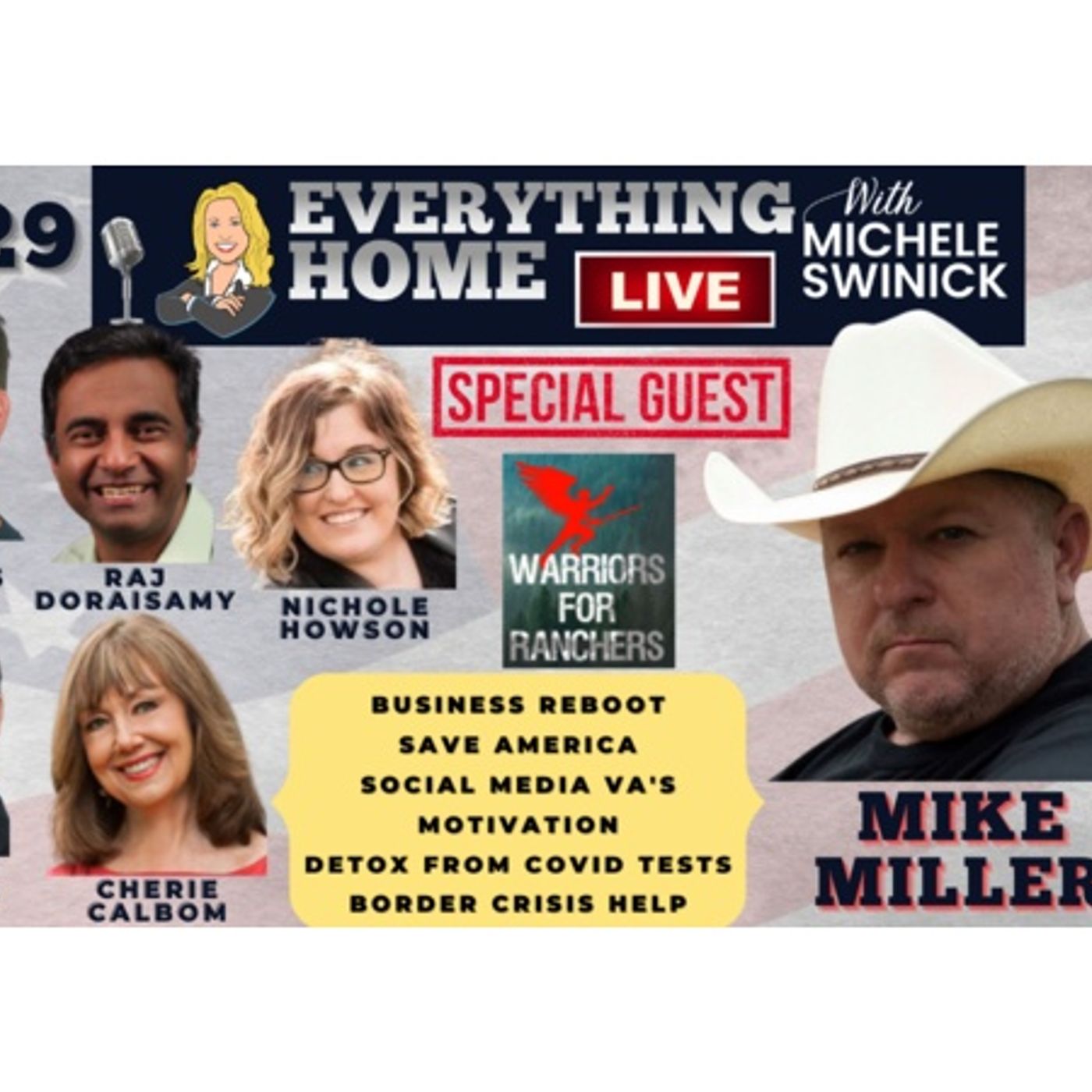 229 LIVE: Border Crisis, Biz Reboot, Save America, Social Media, Motivate, Detox episode artwork