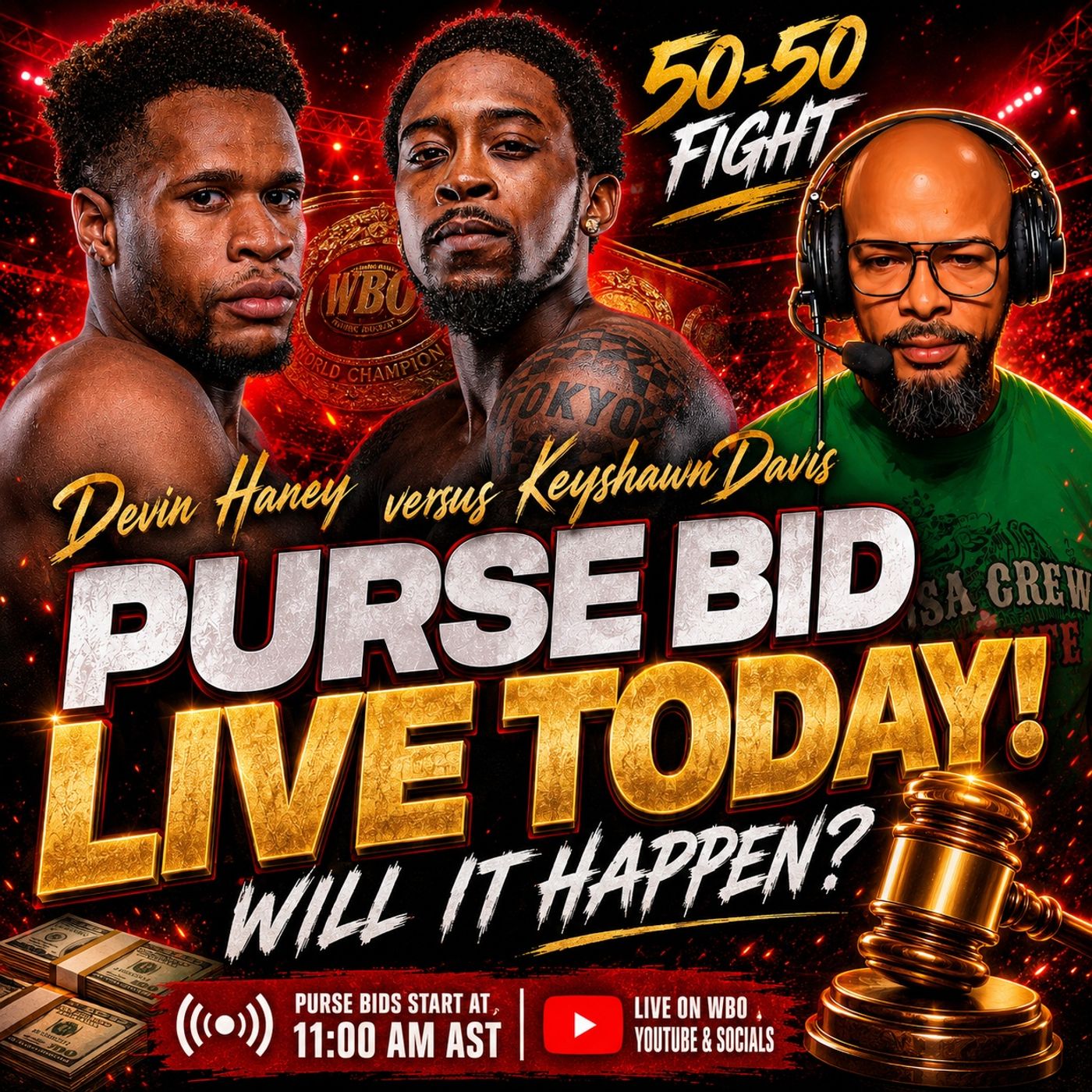 ☎️ Devin Haney vs Keyshawn Davis PURSE BID DAY🔥Will the Fight Finally Happen❓