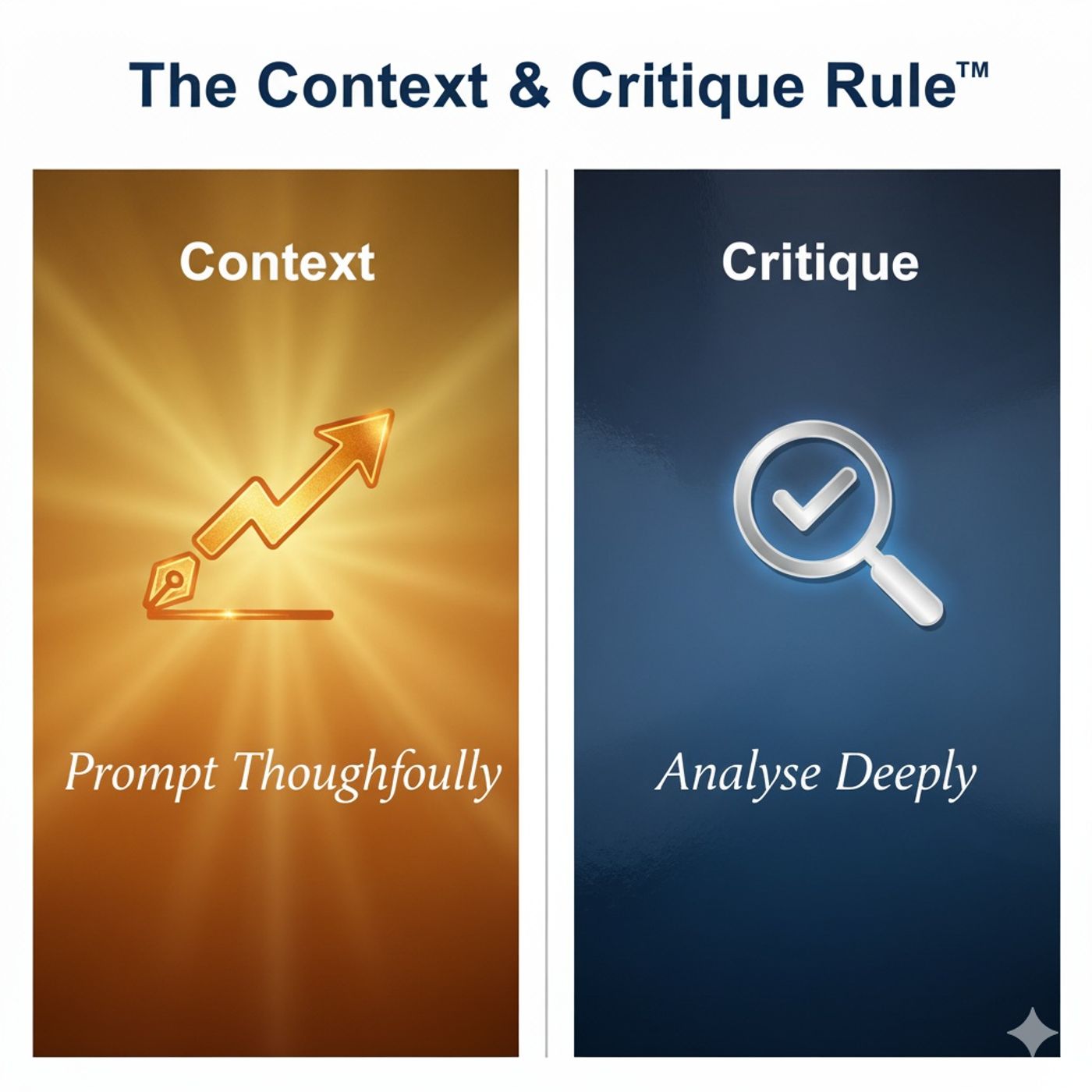 The Context and Critique Rule for AI and Cognition