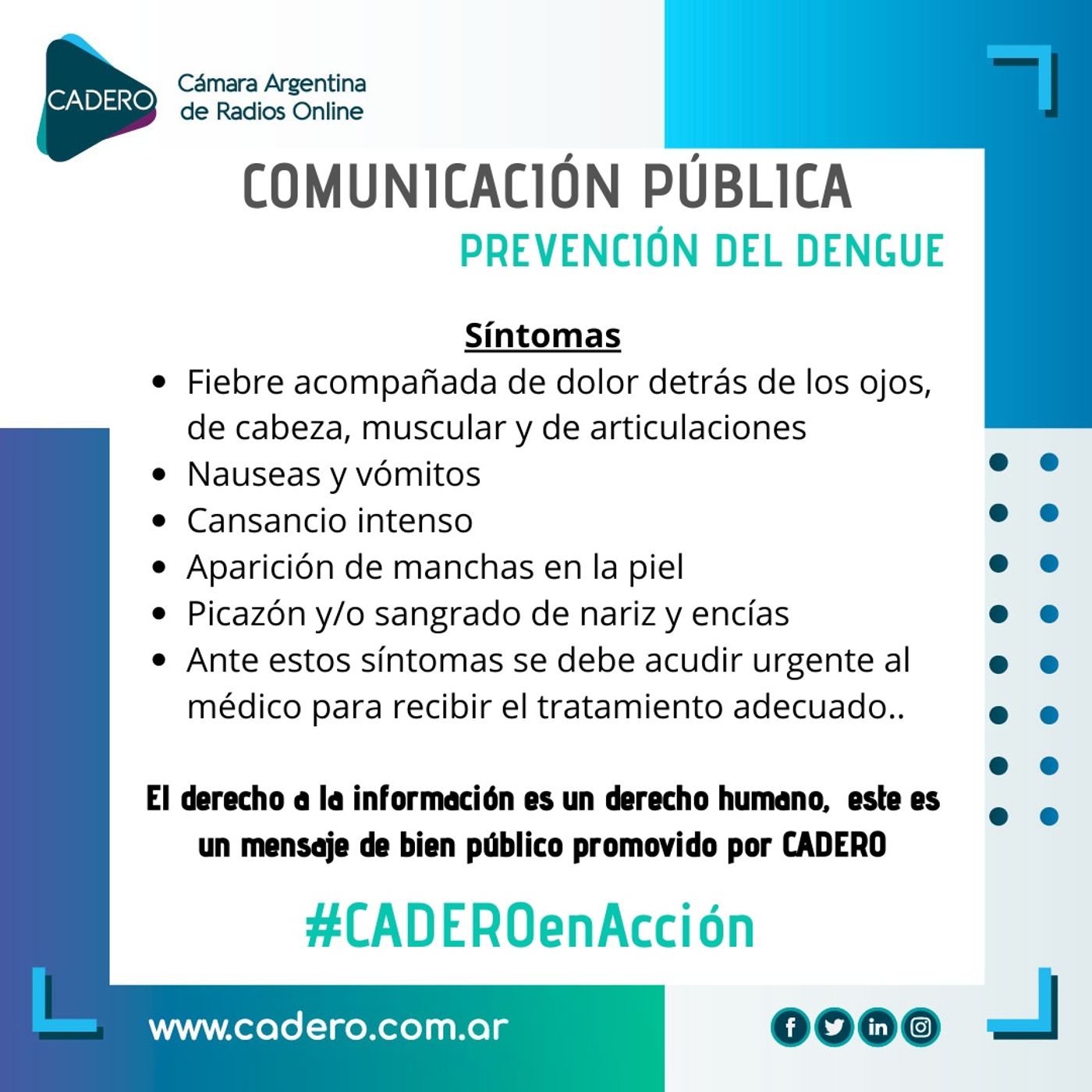 Spot de prevención #CADEROenAccion DENGUE episode artwork
