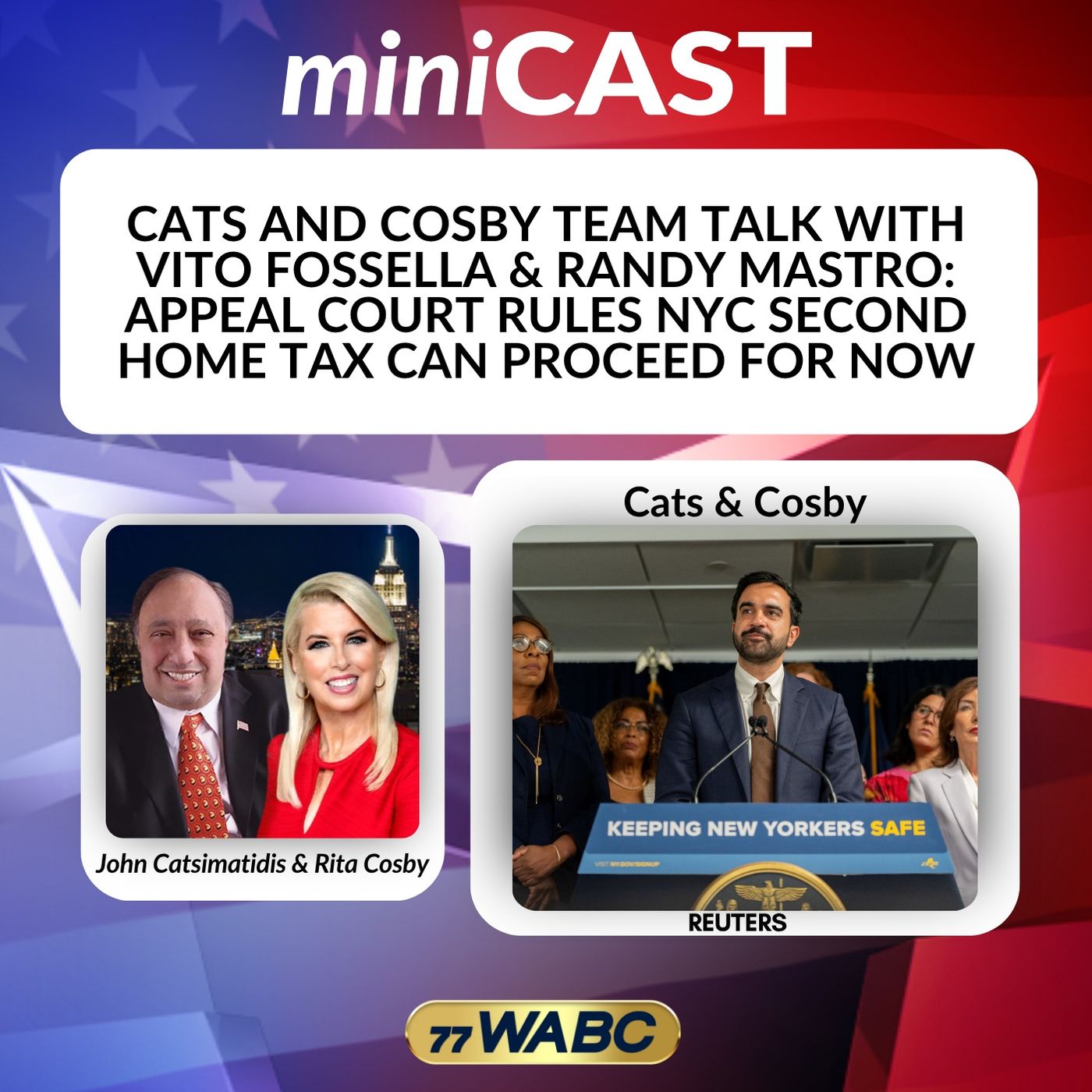Cats and Cosby Team Talk with Vito Fossella & Randy Mastro: Appeal Court Rules NYC Second Home Tax Can Proceed for Now episode artwork