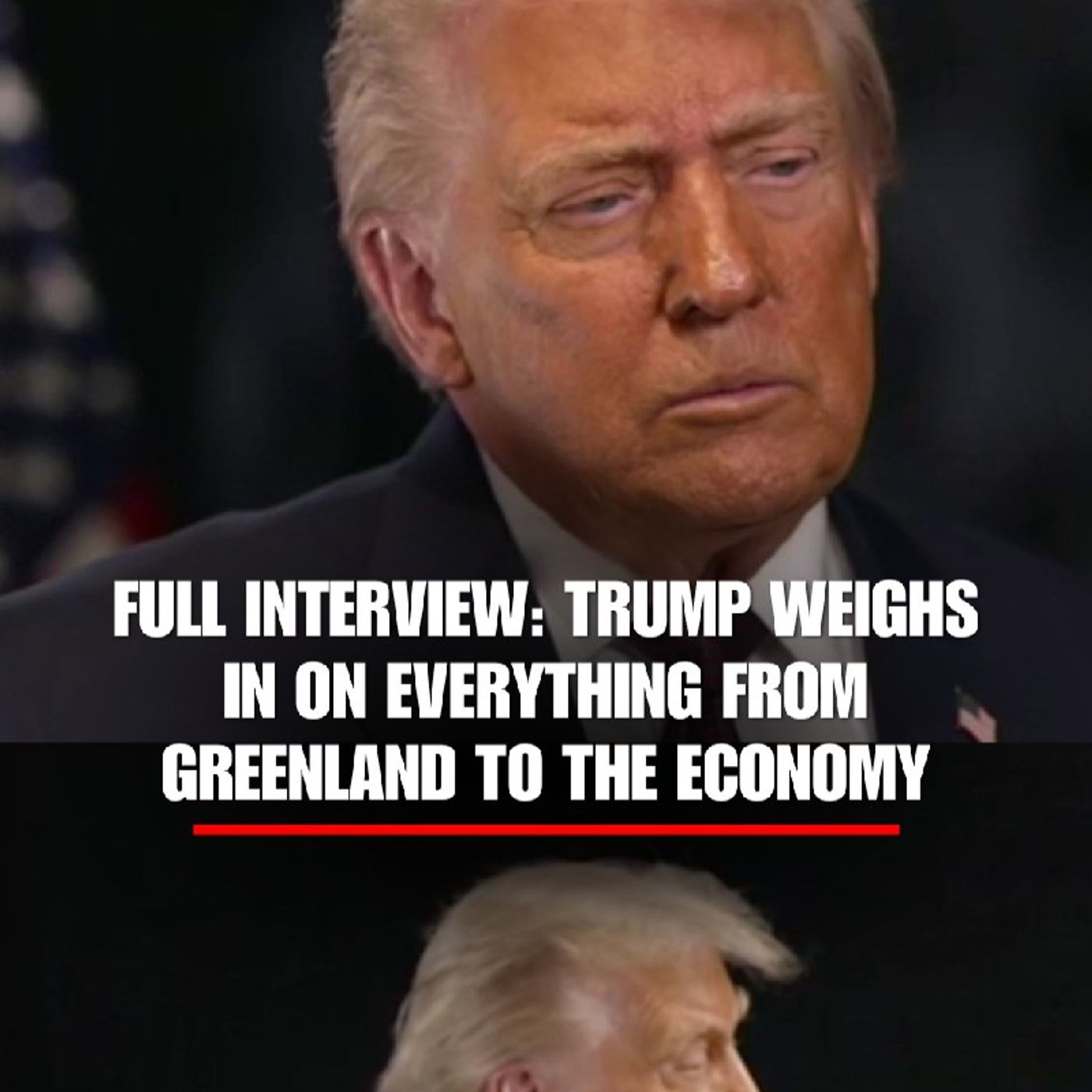 President Trump said he will take over green land episode artwork