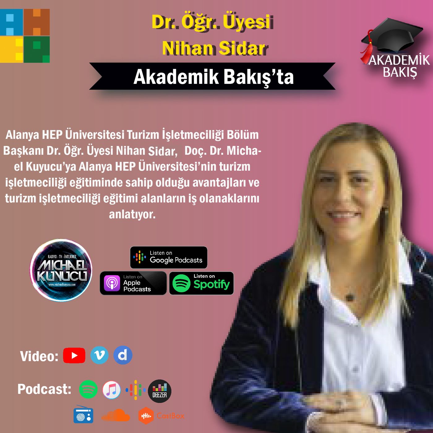 Dr. Nihan Sidar -  Alanya HEP Ünv. Turizm İşletmeciliği Bölüm Başkanı episode artwork