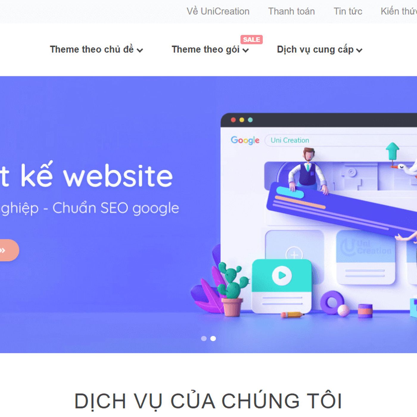 thiết kế website