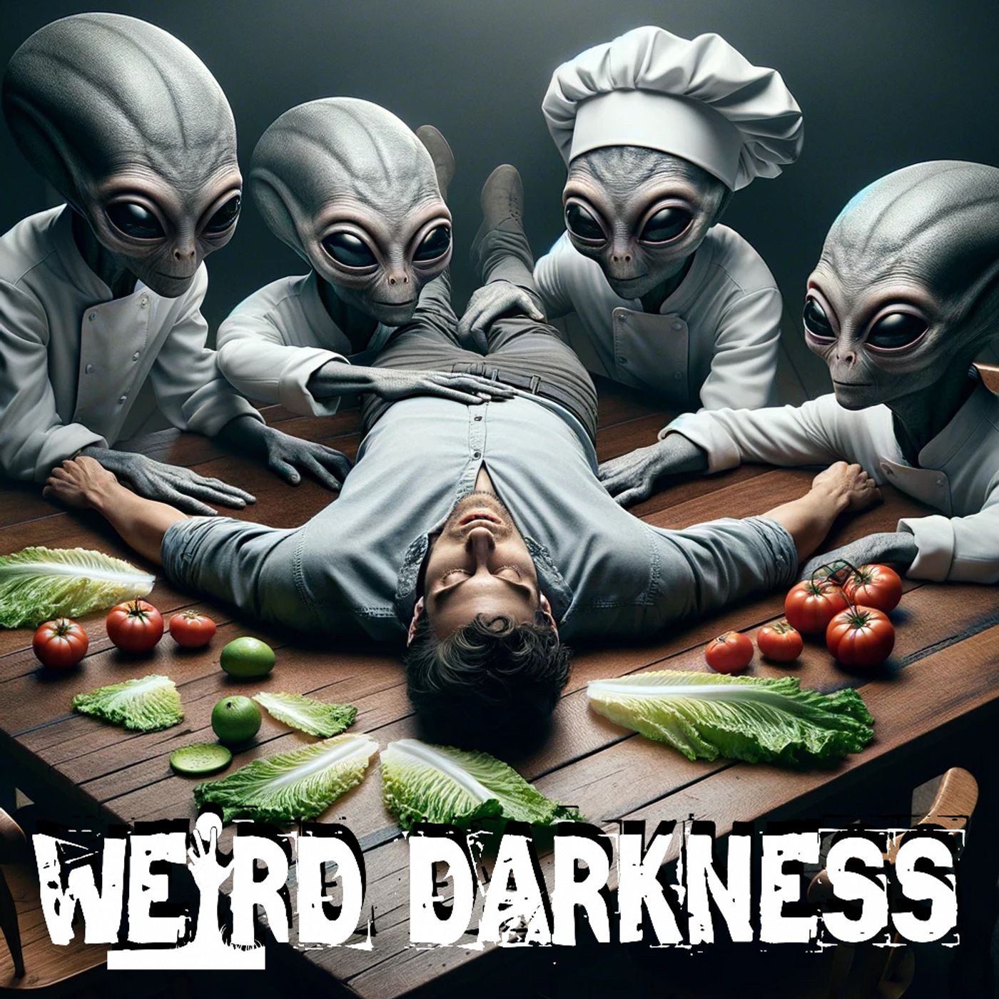 cover of episode “TO SERVE MAN” and More Terrifying True Paranormal Horrors! #WeirdDarkness