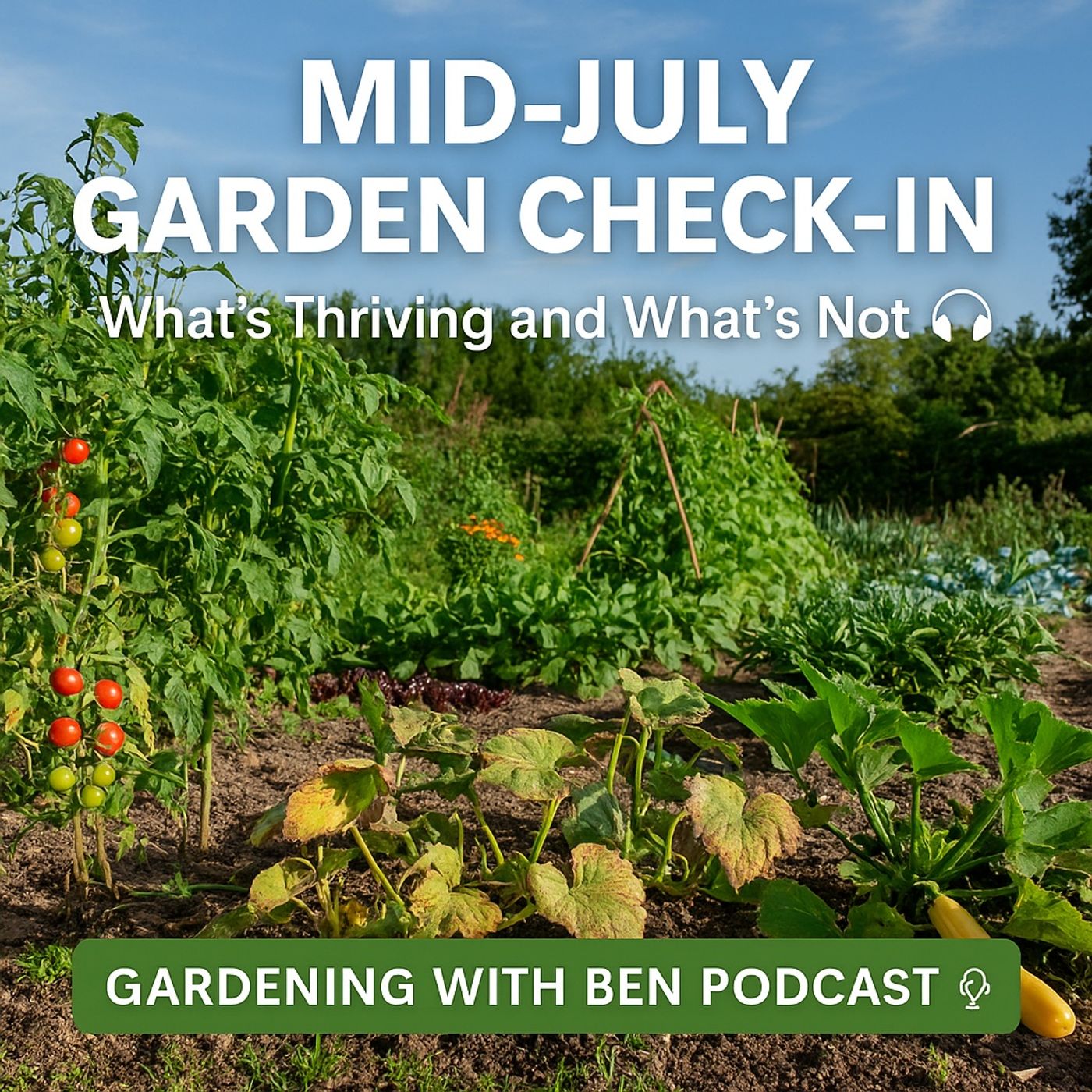 🎧 ✅ 🌱 Mid-July Garden Check-In: What’s Thriving and What’s Not 🌿 | Honest Allotment Update 🎧 episode artwork