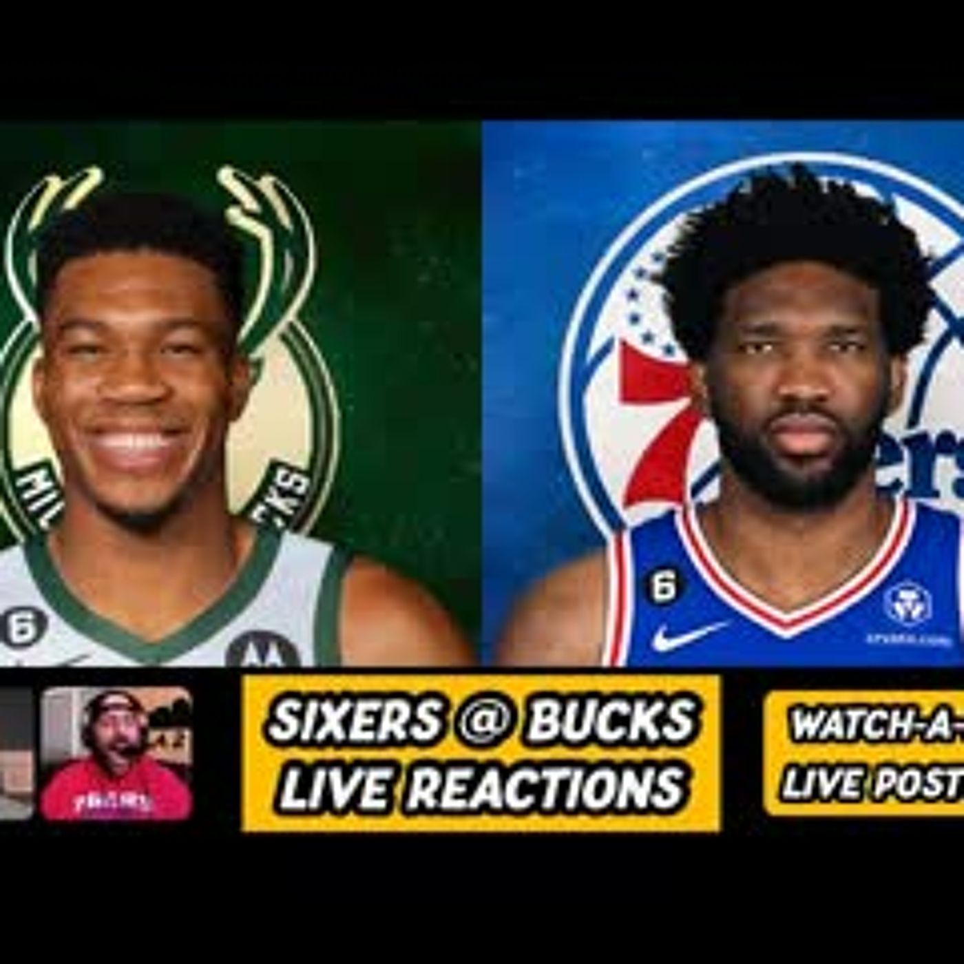 Sixers vs Bucks LIVE REACTIONS | Philadelphia 76ers at Milwaukee Bucks | NBA LIVE-STREAM REACTION episode artwork