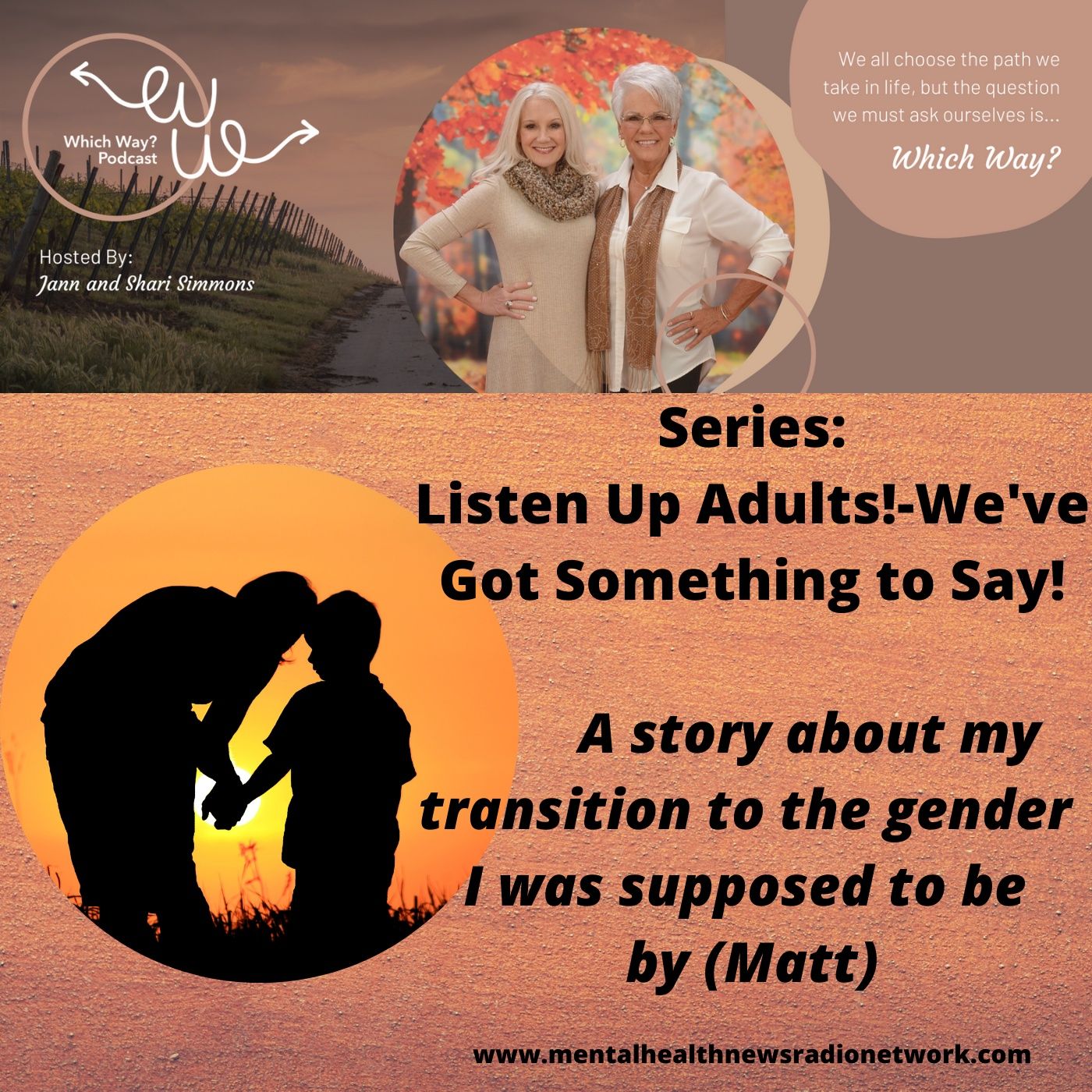 Listen Up Adults! - We’ve got something to say! (A story about my transition to the gender I was supposed to be) episode artwork