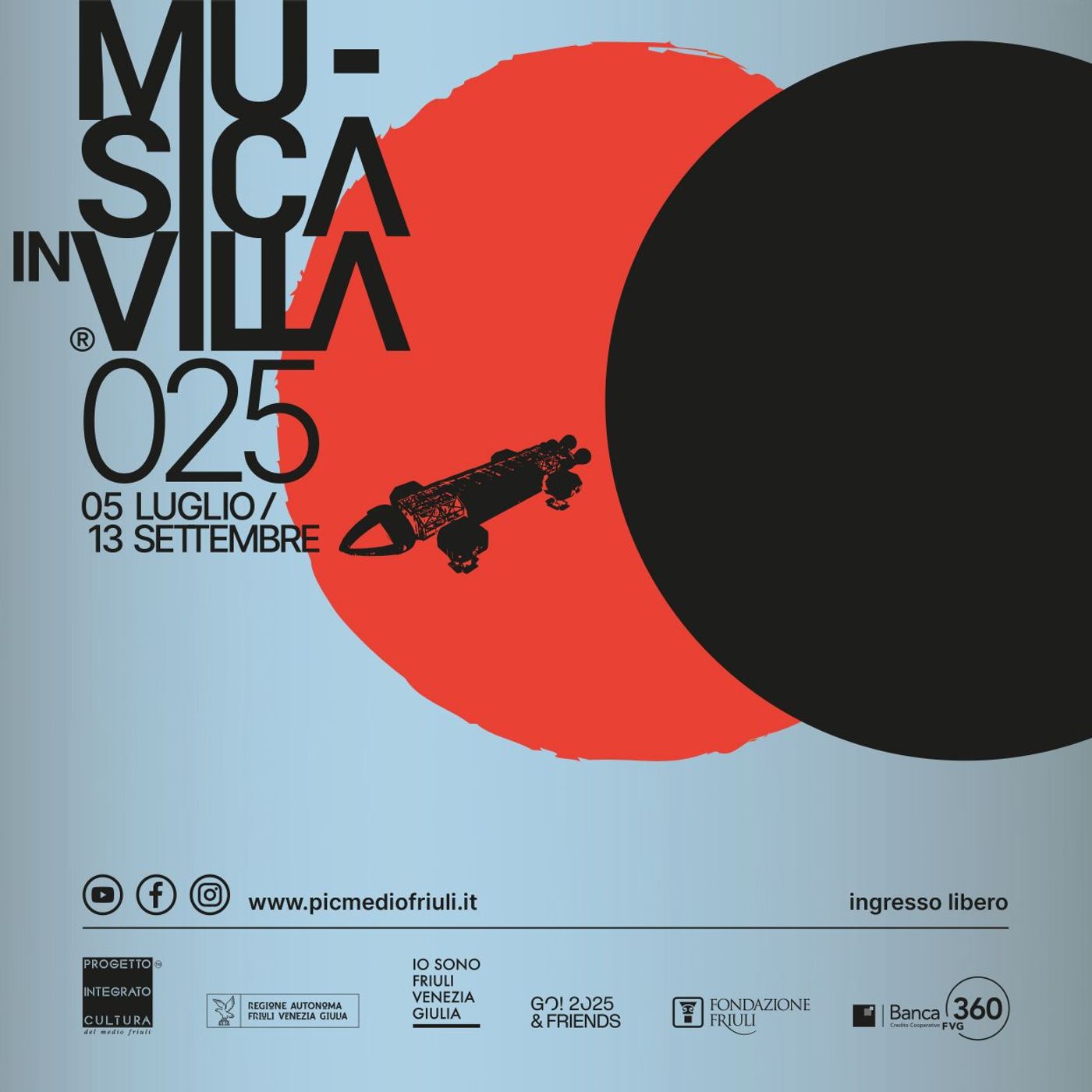 Copertina di Musica in villa 2025 in radio e in rêt