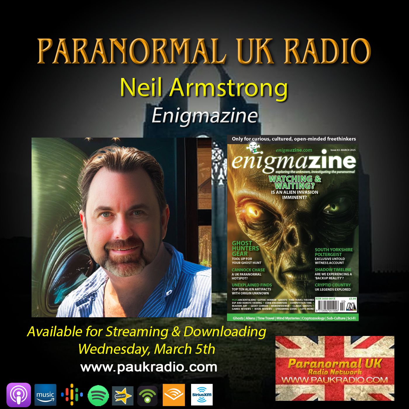 Paranormal UK Radio Show - Neil Armstrong: Enigmazine