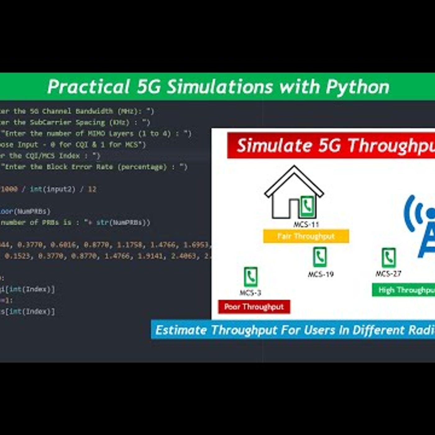 Python (Session 2): Practical 5G Throughput Simulation with Python episode artwork