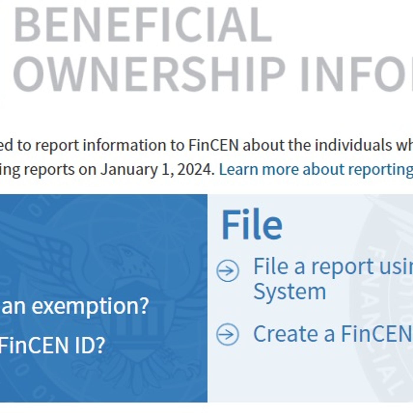 Attention Gwinnett Business Owners:  Don't Forget About The Beneficial Ownership Information