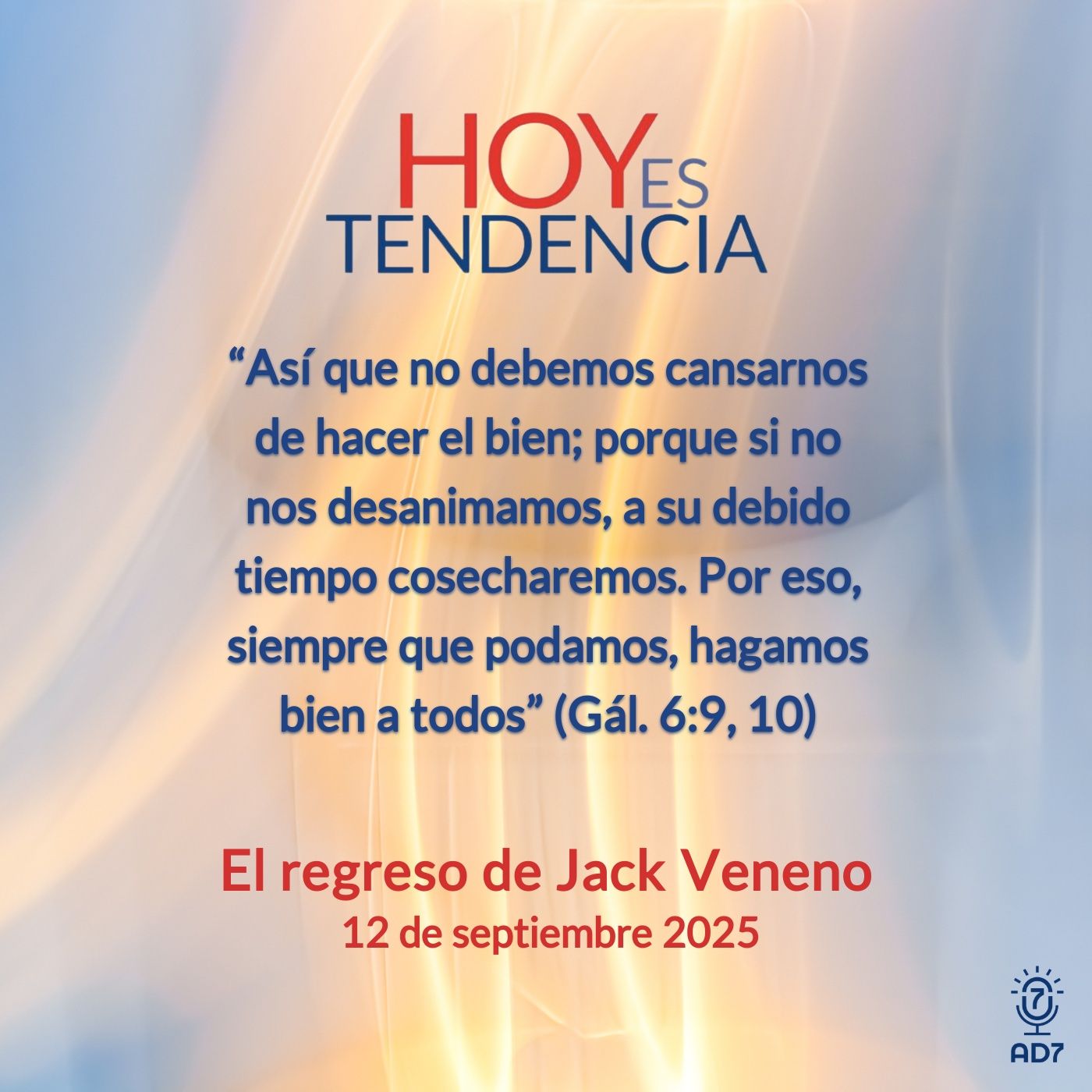 El regreso de Jack Veneno ~ Devocional de Jóvenes ~ 12 de septiembre 2025