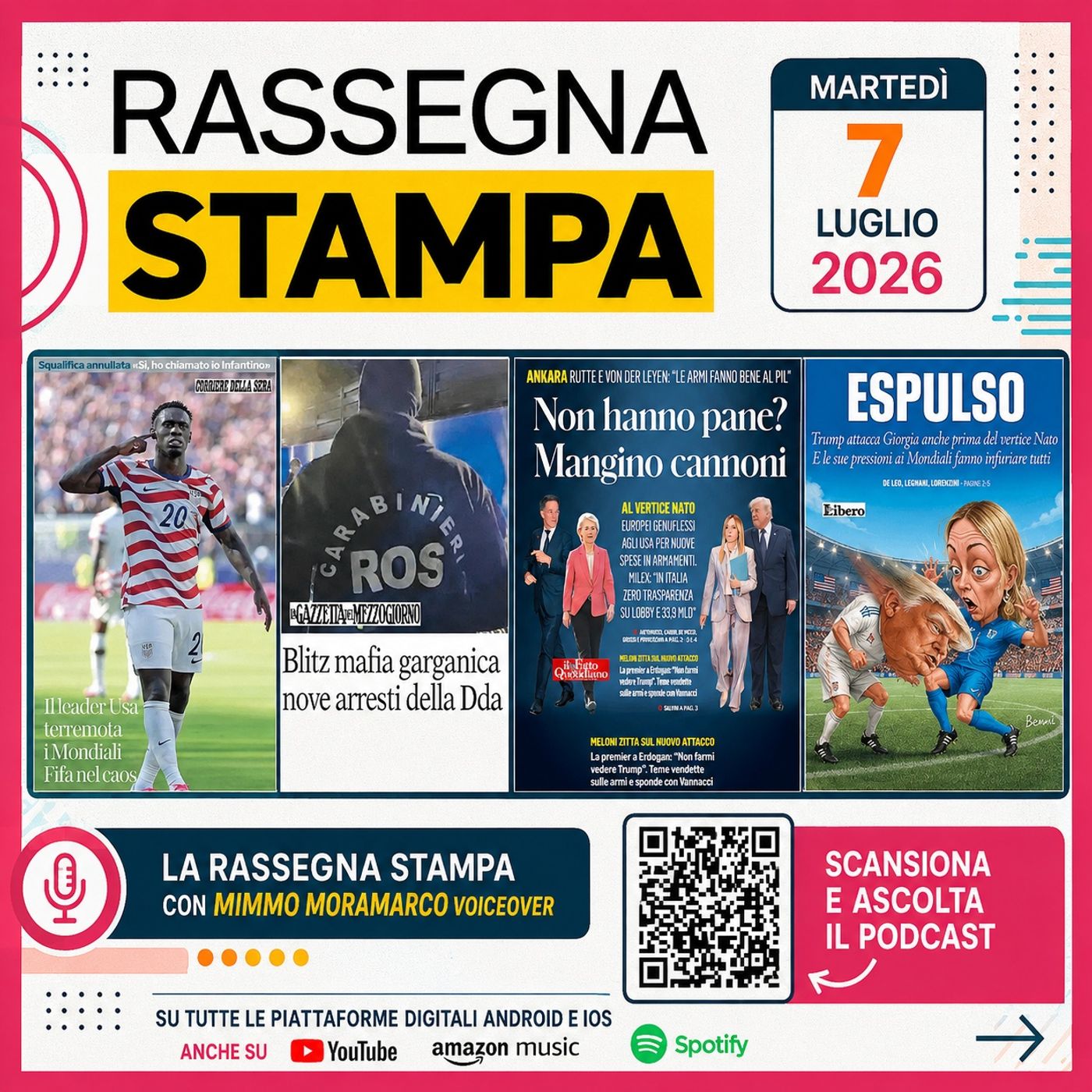 Rassegna stampa del 7 luglio 2026 episode artwork