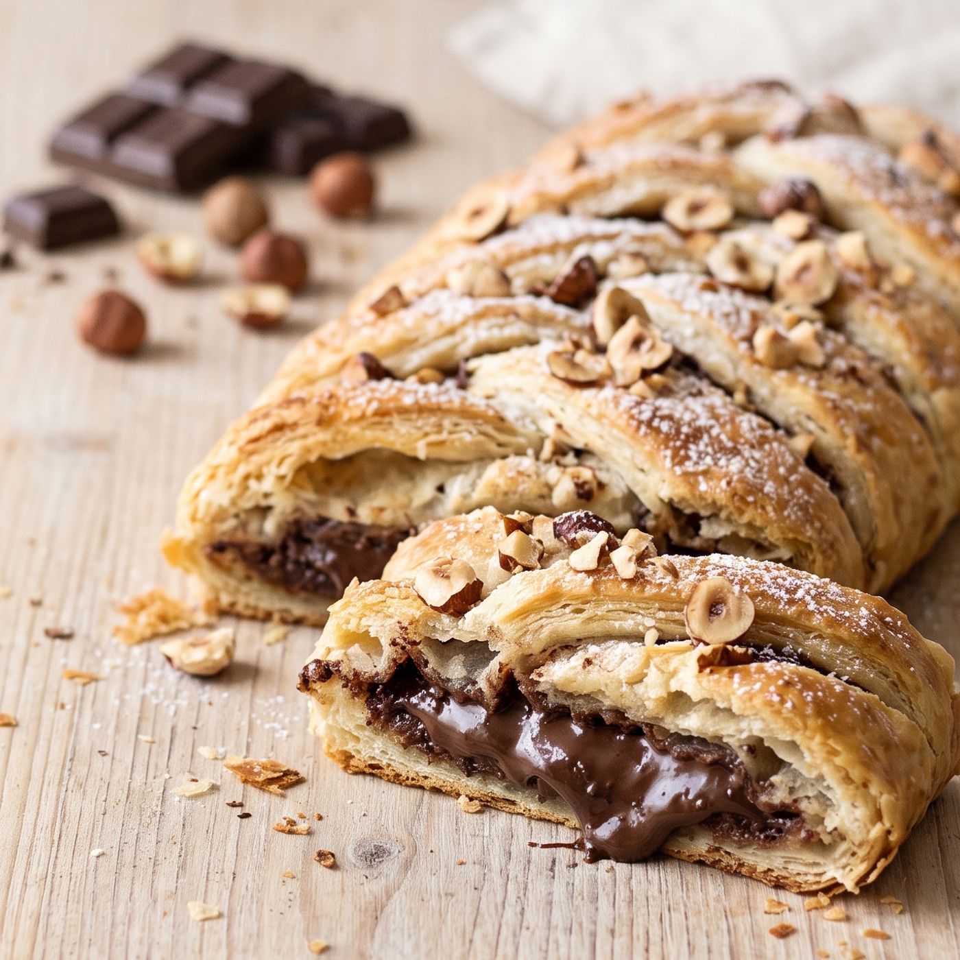 Treccia di sfoglia con tavoletta di cioccolato intera: il dolce virale pronto in 15 minuti! episode artwork