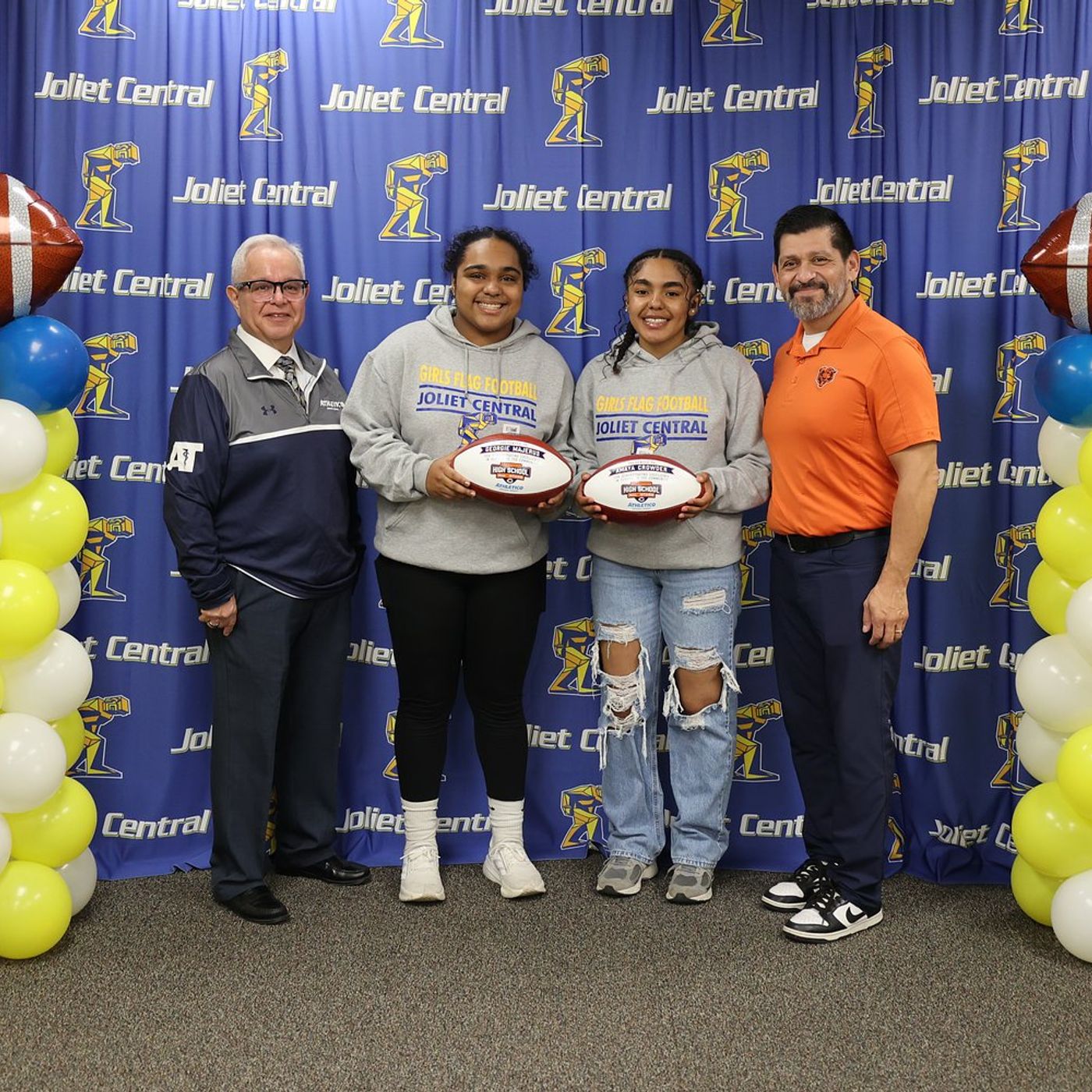 Joliet Central flag football players named Chicago Bears Community High School All-Stars