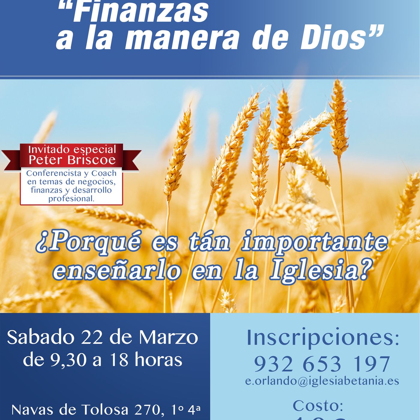 "FINANZAS A LA MANERA DE DIOS"